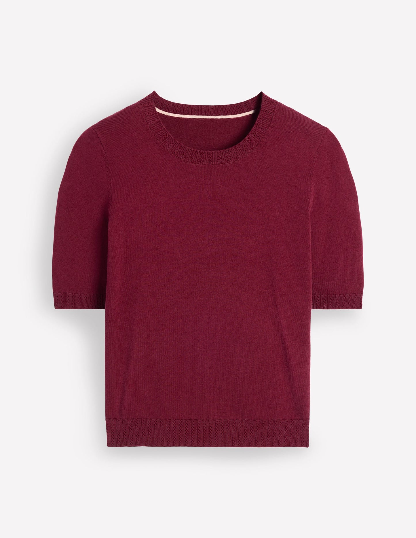 Emilia Cotton Crew T-shirt-Deep Wisteria