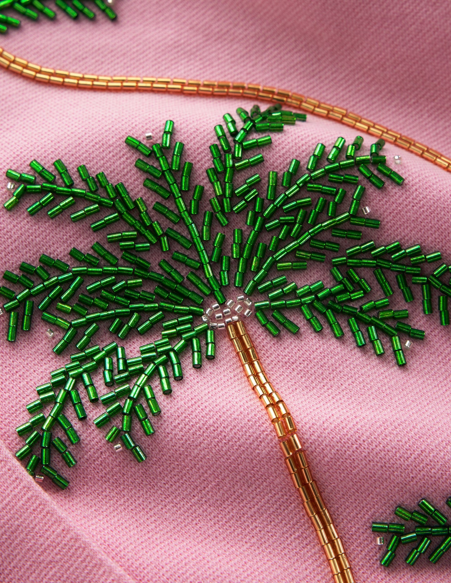 Verzierter Cardigan-Rosa
