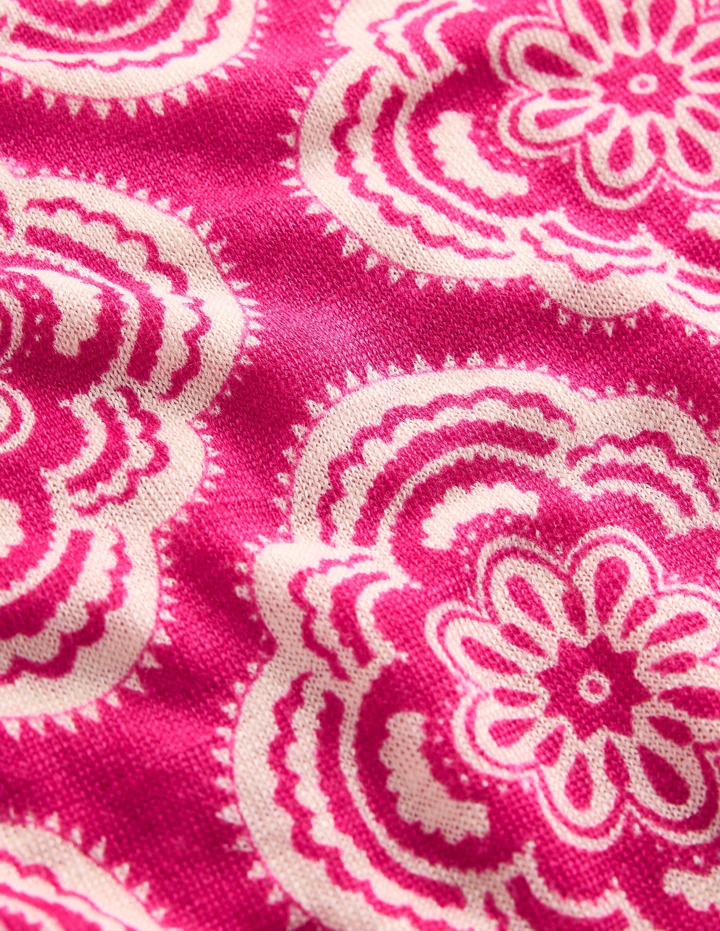 Liv T-Shirt aus Leinen mit U-Boot-Ausschnitt-Rosa Pfingstrose, Botanic Blush-Motiv