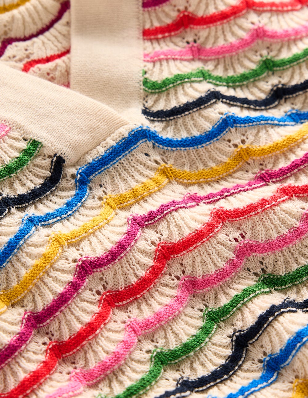 Pull à col tunisien-Multi, arc-en-ciel