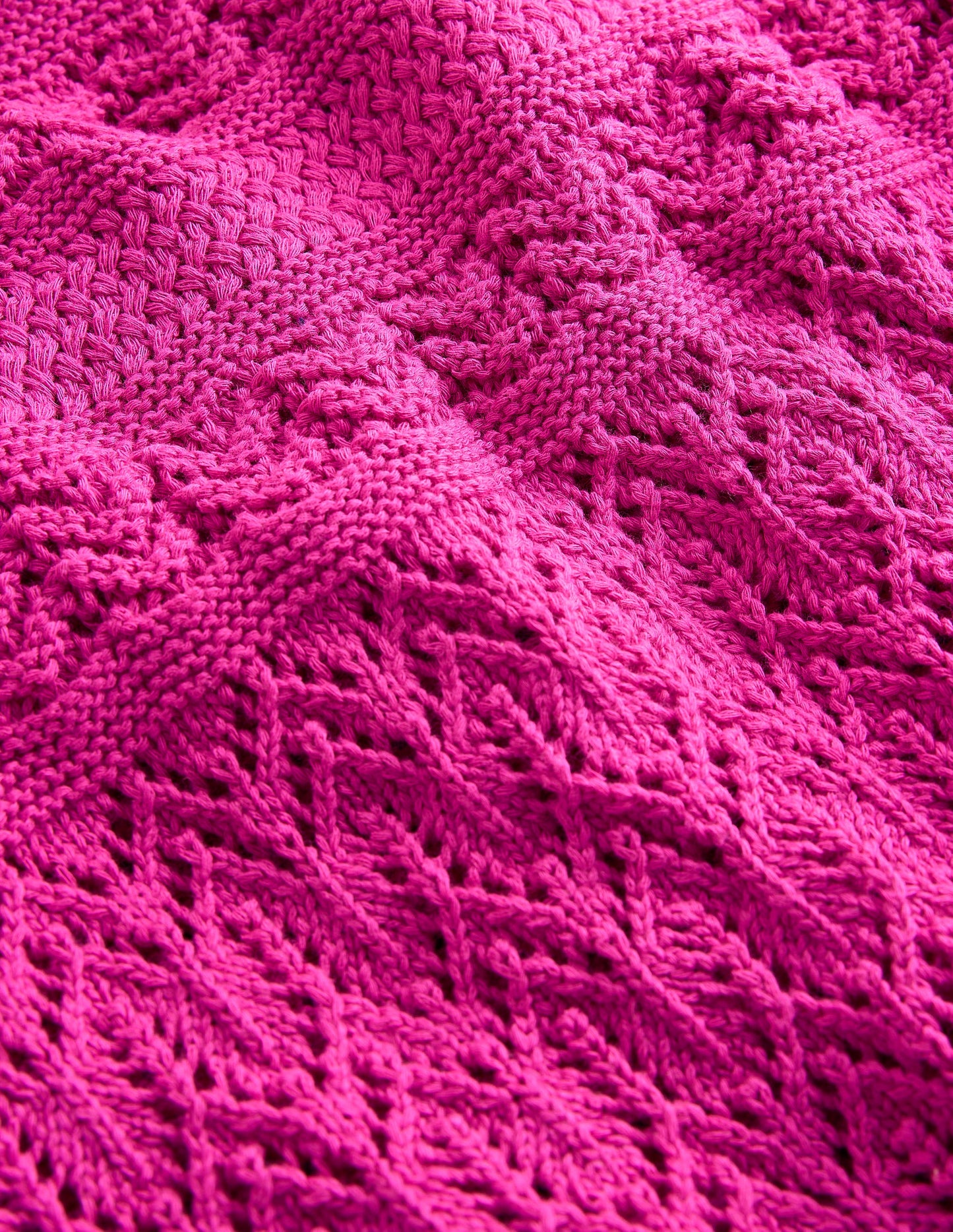 Débardeur ras du cou en maille coton texturée-Violet prune de Damas