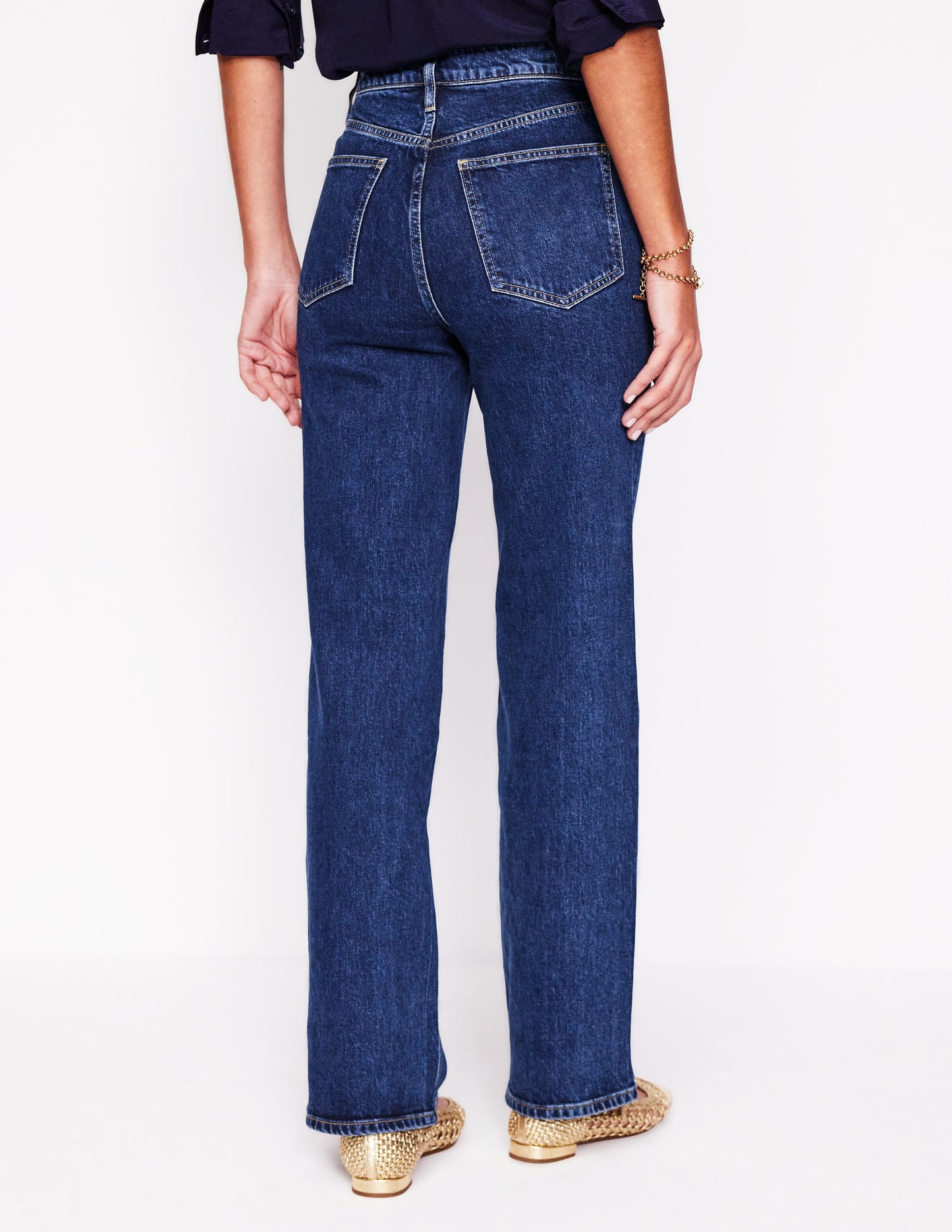 Jeans mit hohem Bund und geradem, weitem Bein-DE_D9_Colour translations_Test066