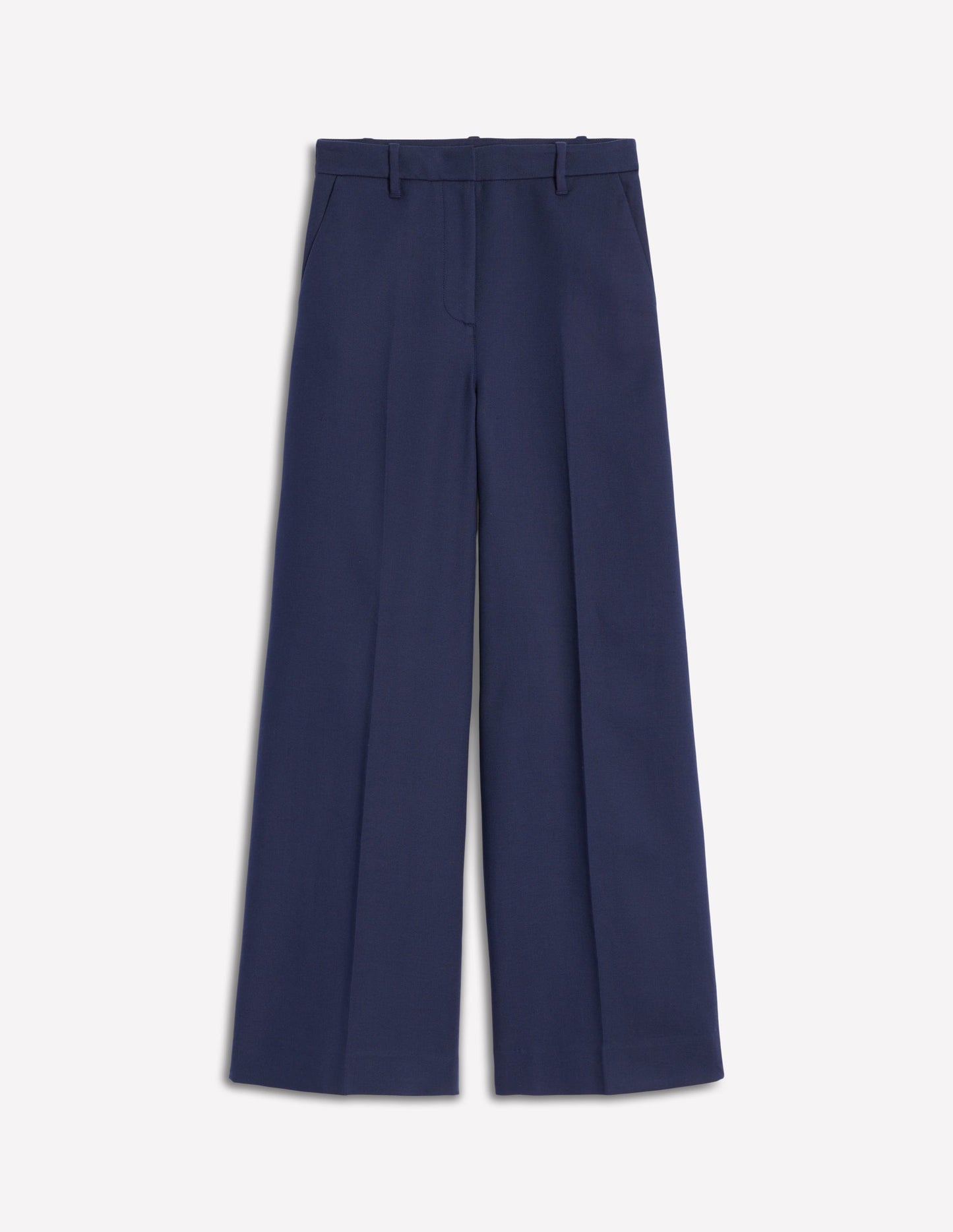 Pantalon large évasé-Bleu Marine, Petits Pois