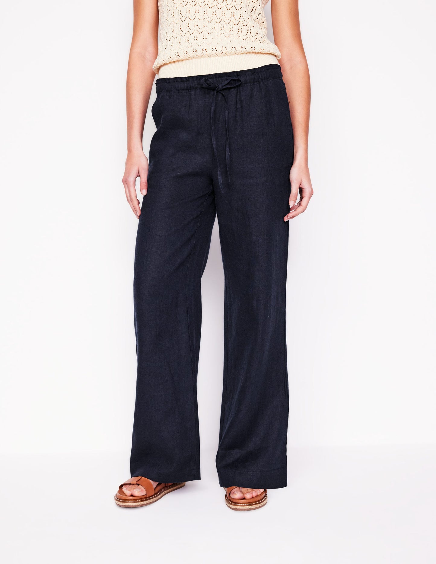 Islington Leinenhose-Marineblaue