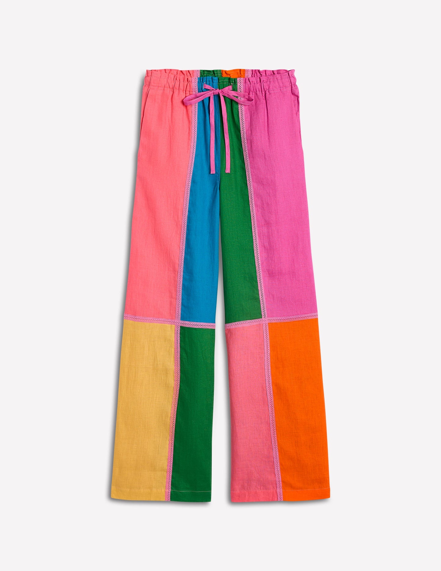 Islington Leinenhose-Bunt, Blockfarben