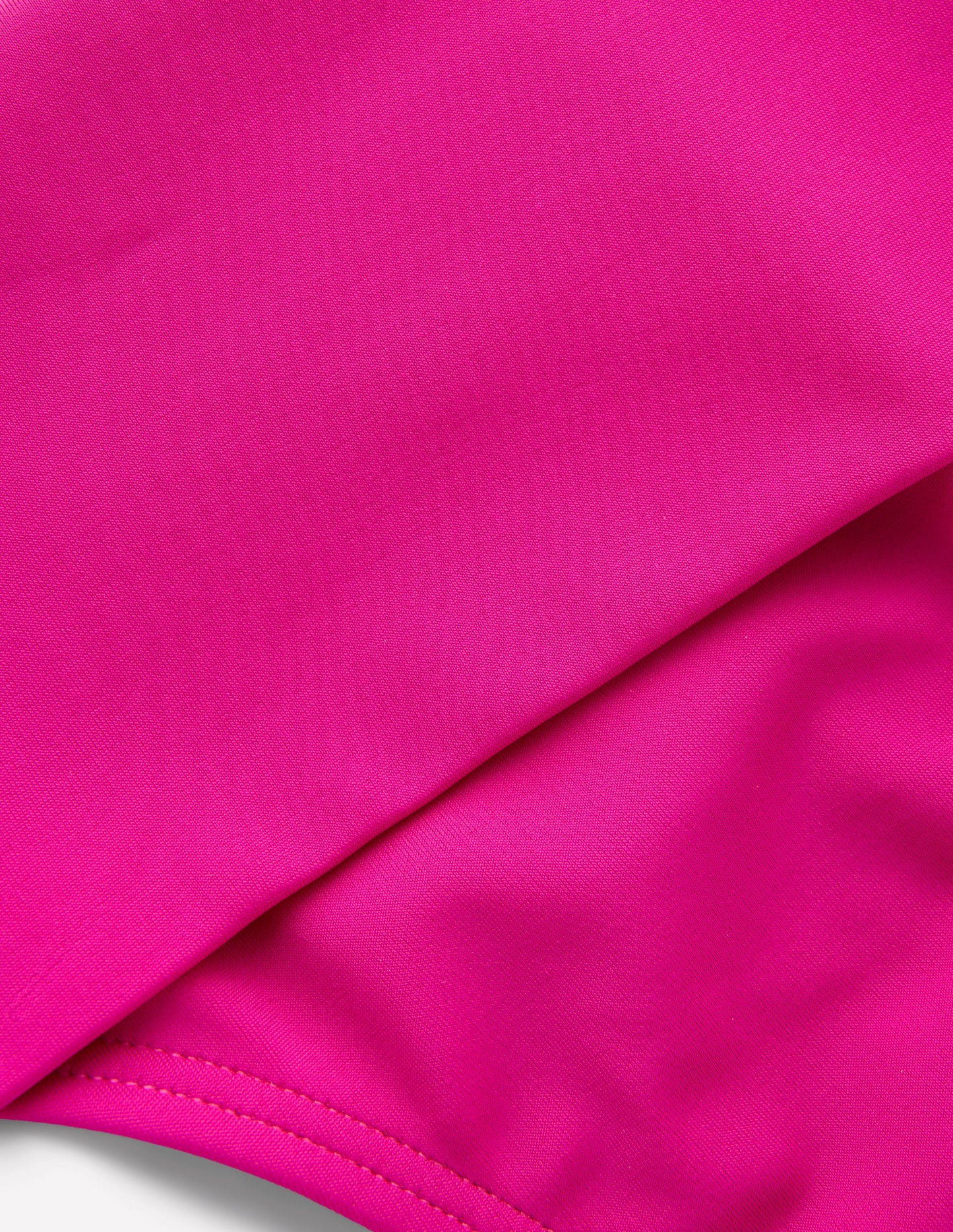 Klassische Bikinihose mit umgeschlagenem Bund-Juwelenrosa
