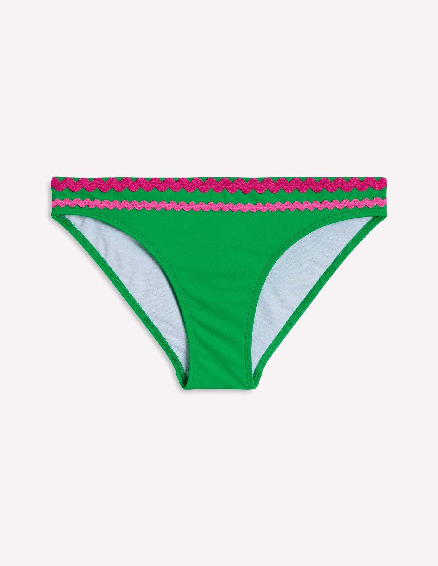 Porto Bikinihose-Leuchtendes Grün Zackenlitze