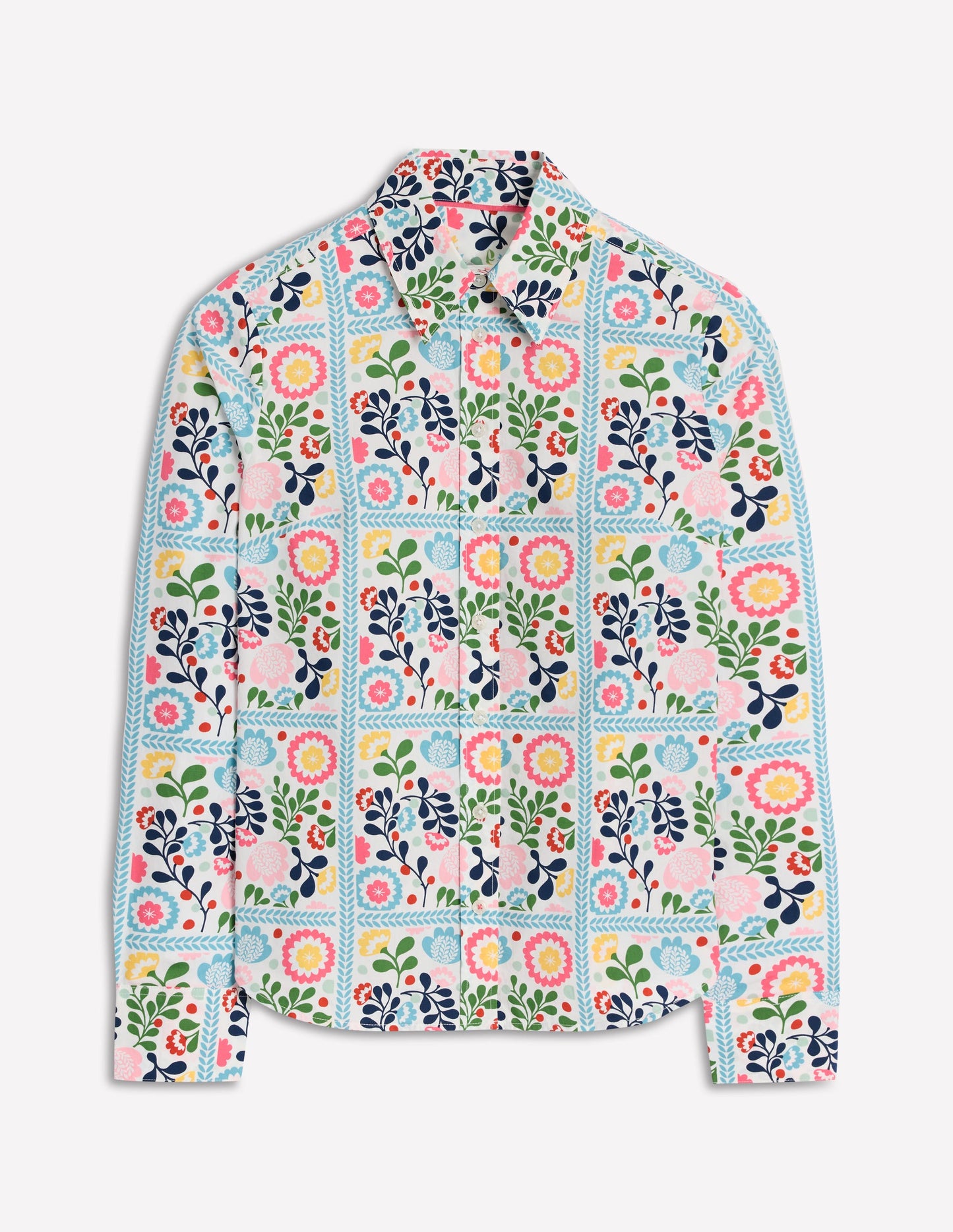Chemise Sienna en coton-Multi, motif Vine Tile