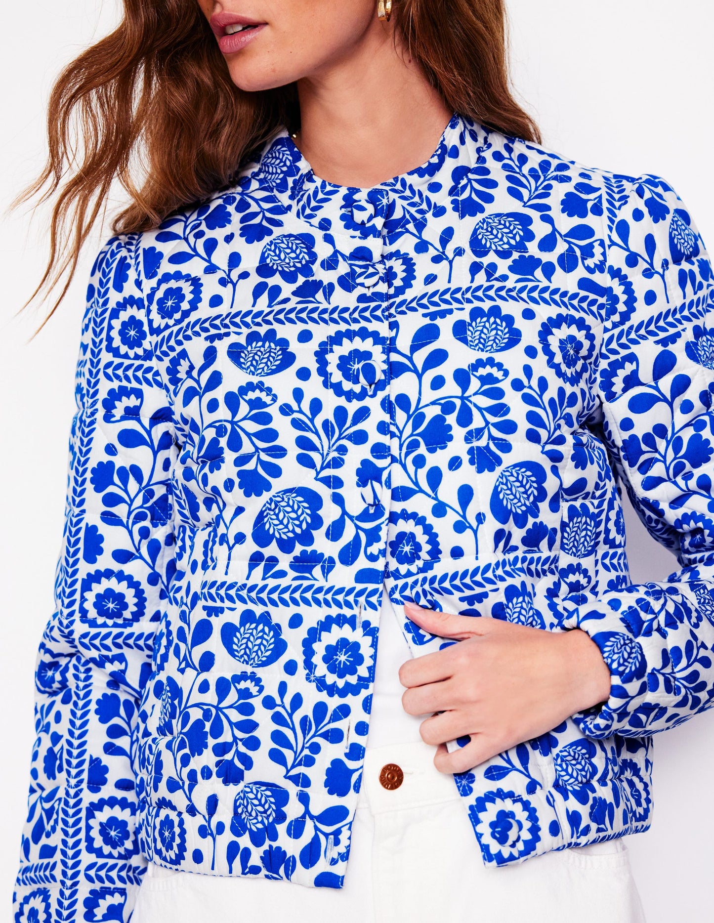 Veste Highbury matelassée-Motif Vine Tile