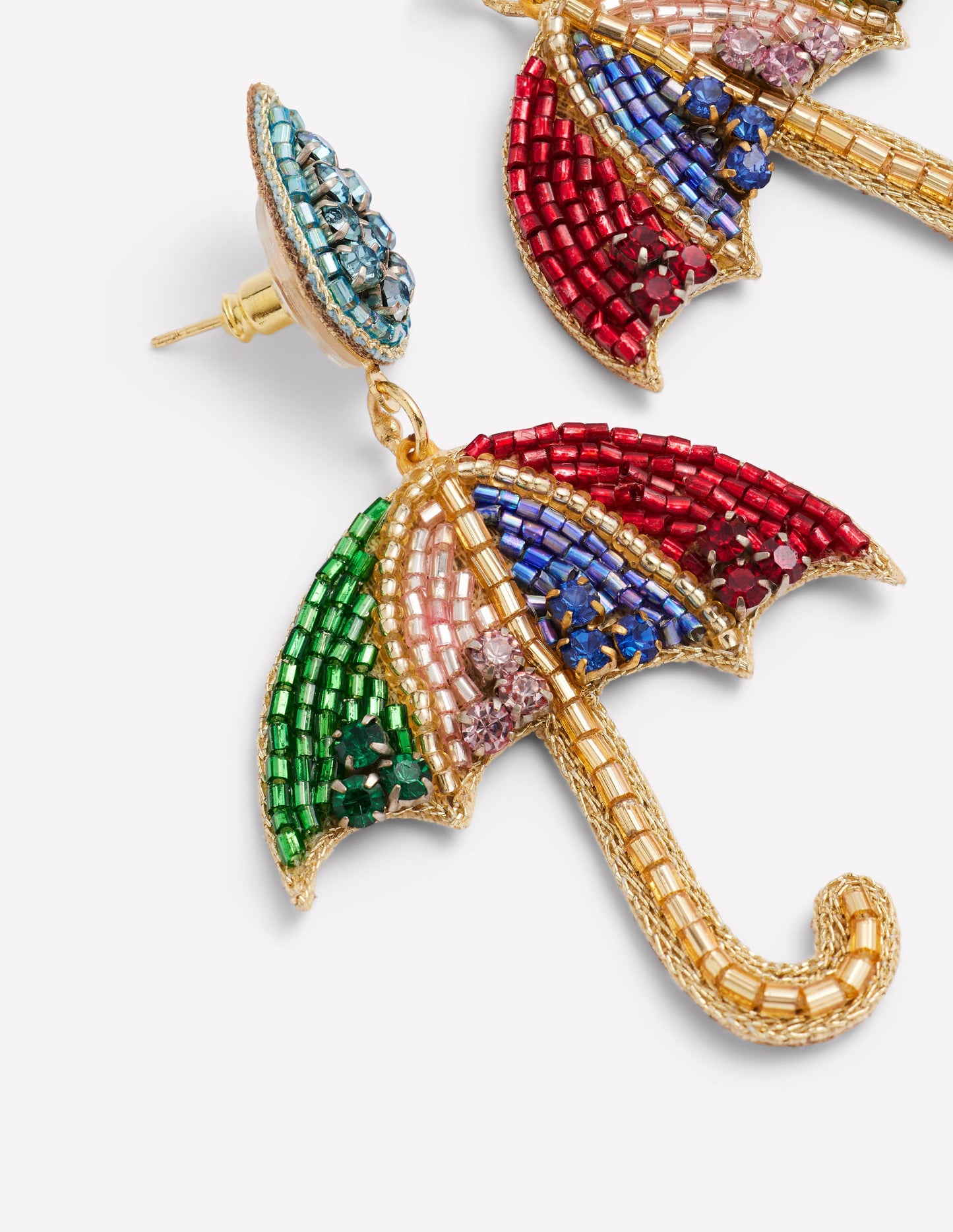 Ohrringe mit Perlenmotiv-Regenschirm