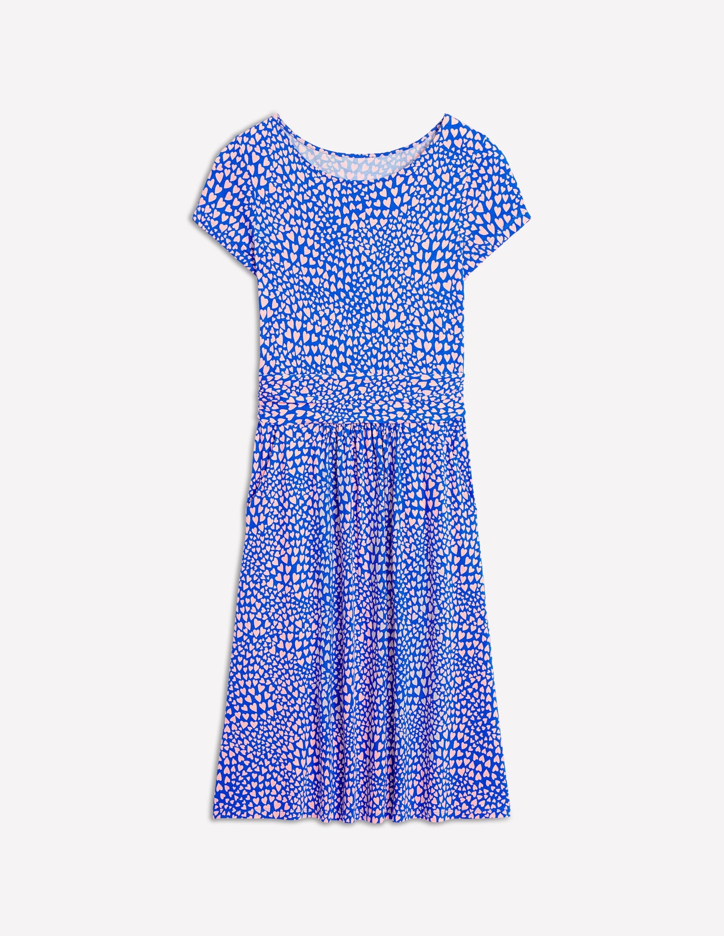 Amelie Jerseykleid-Galerie-Blau, Paisley-Herz