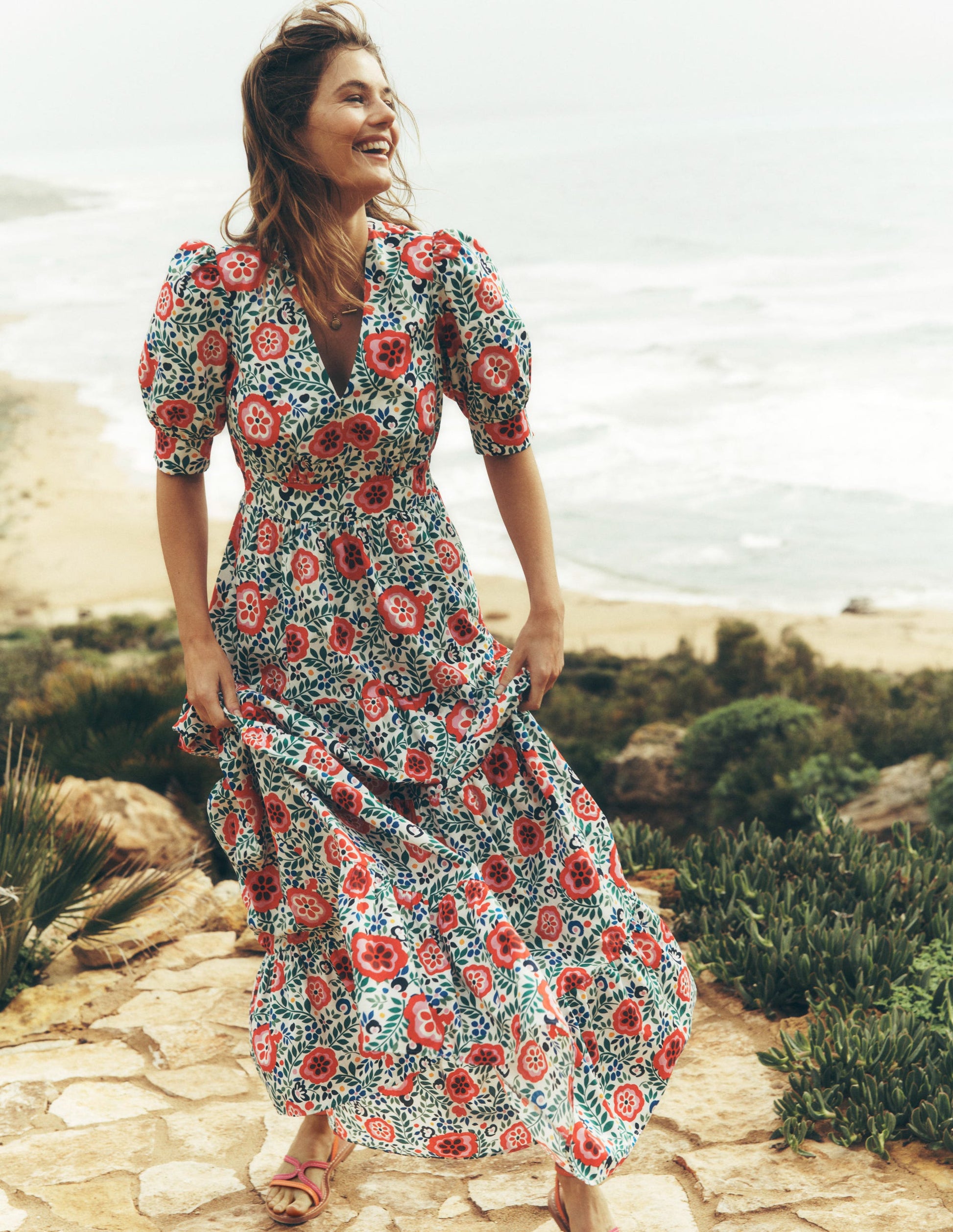 La robe Bella-Multi, motif Foliage Scatter-3