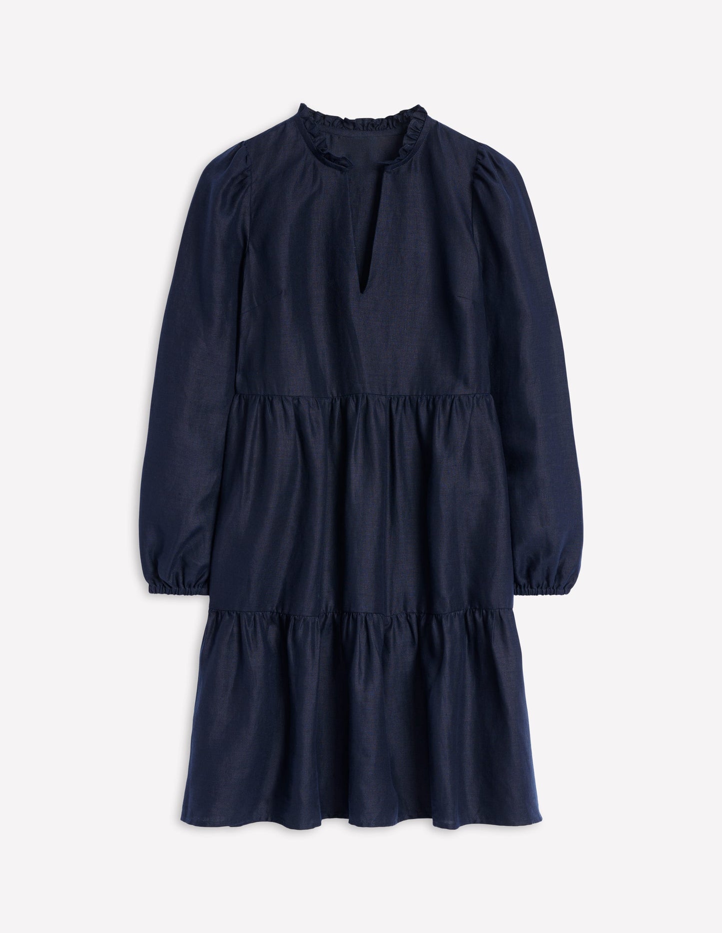 Mini-robe Esme en lin-Bleu Marine