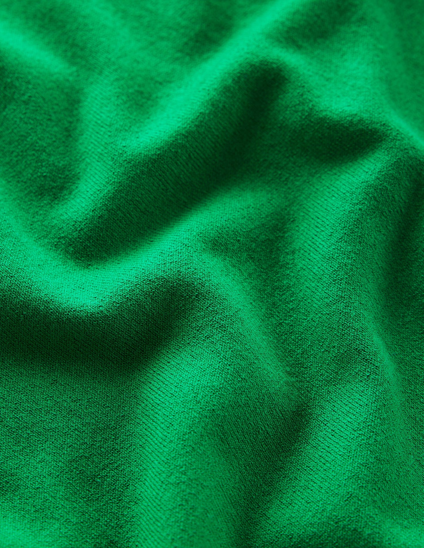 Emilia Baumwollpullover mit Rundhalsausschnitt-Grünes Tamburin