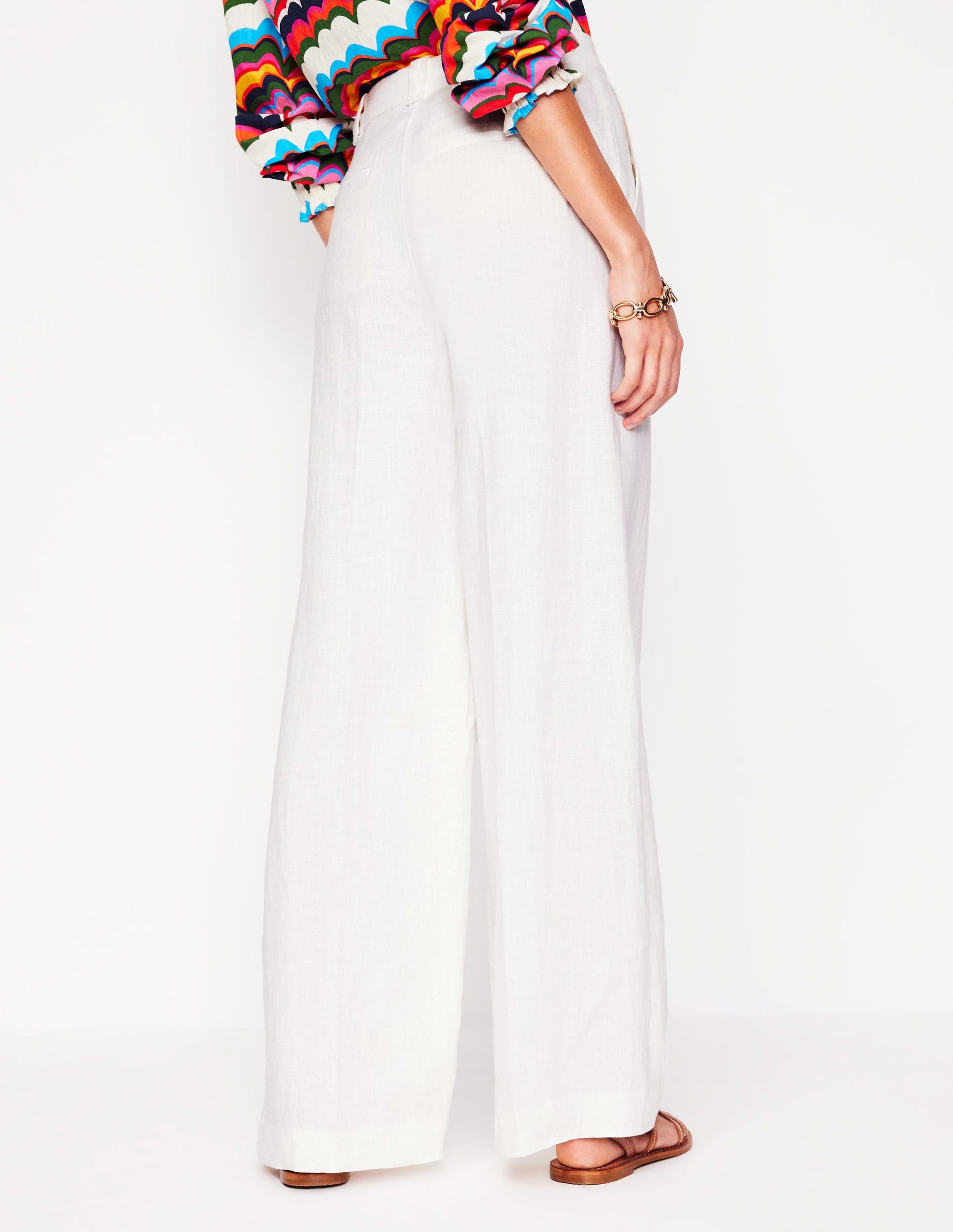 Westbourne Leinenhose-Weiß-3