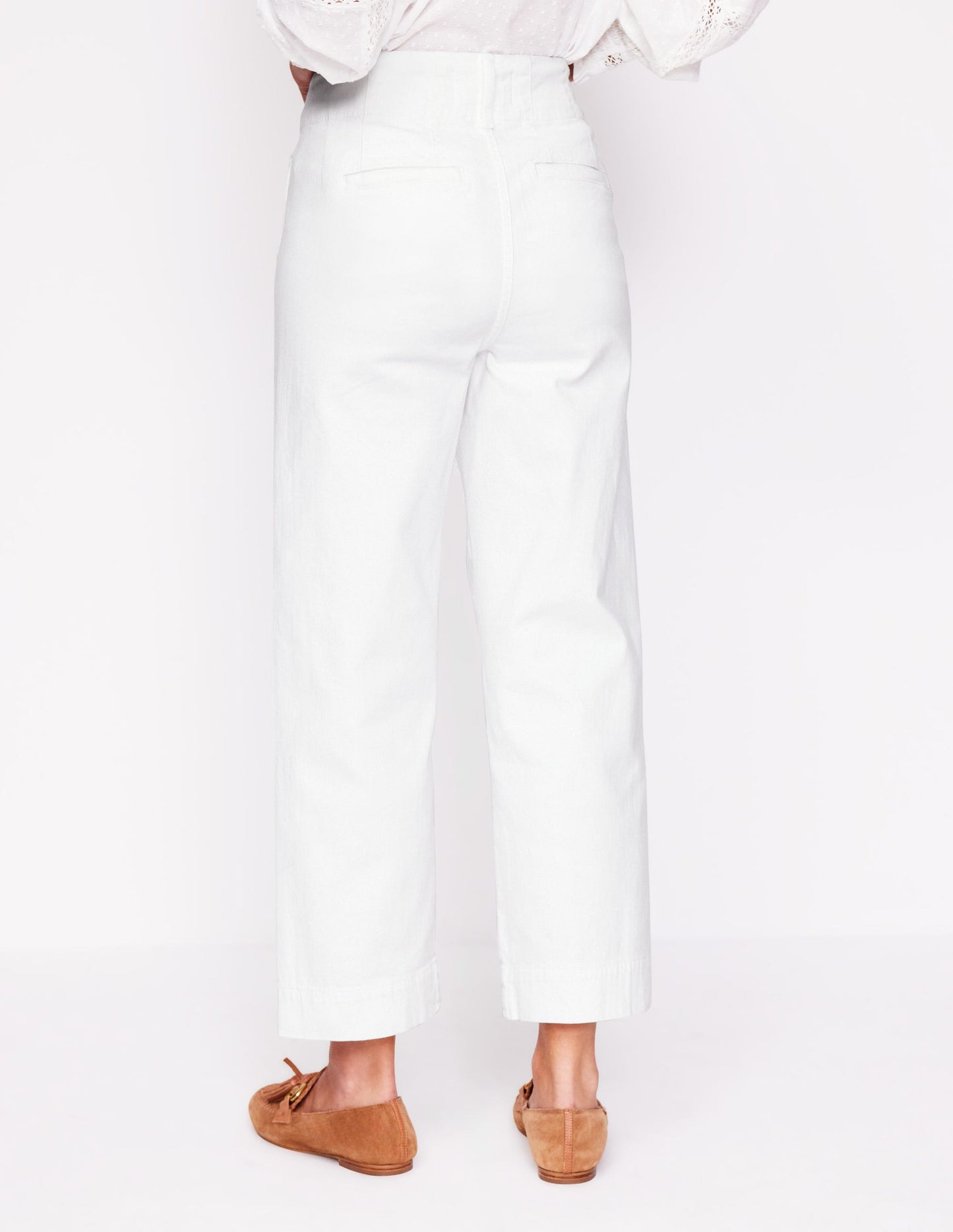 Primrose Hose mit aufgesetzten Taschen-Weiß