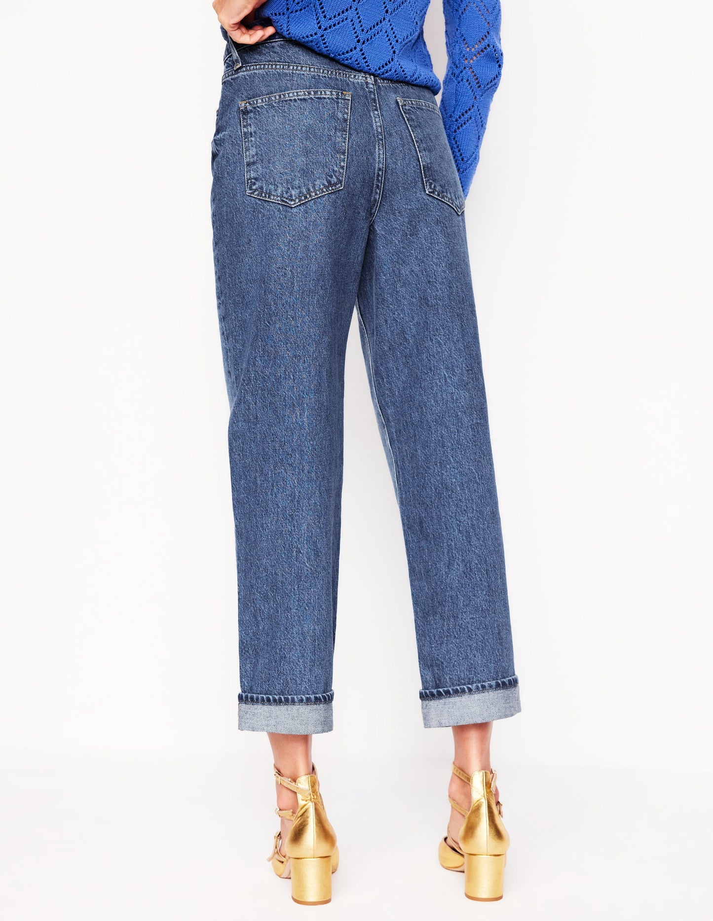 Lockere Jeans mit mittlerer Leibhöhe-Mittlerer Jahrgang