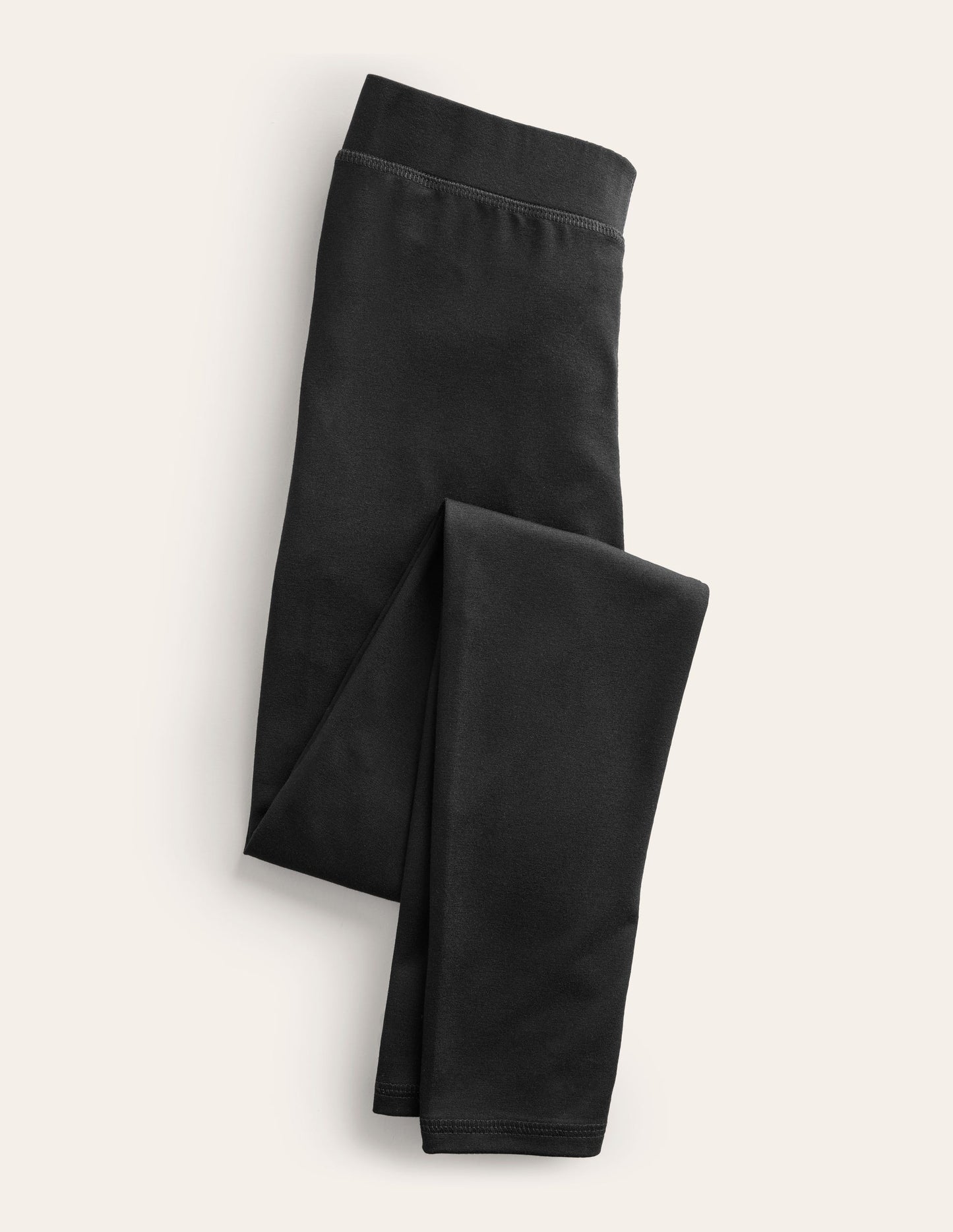 Jersey-Leggings mit hohem Bund-Schwarz