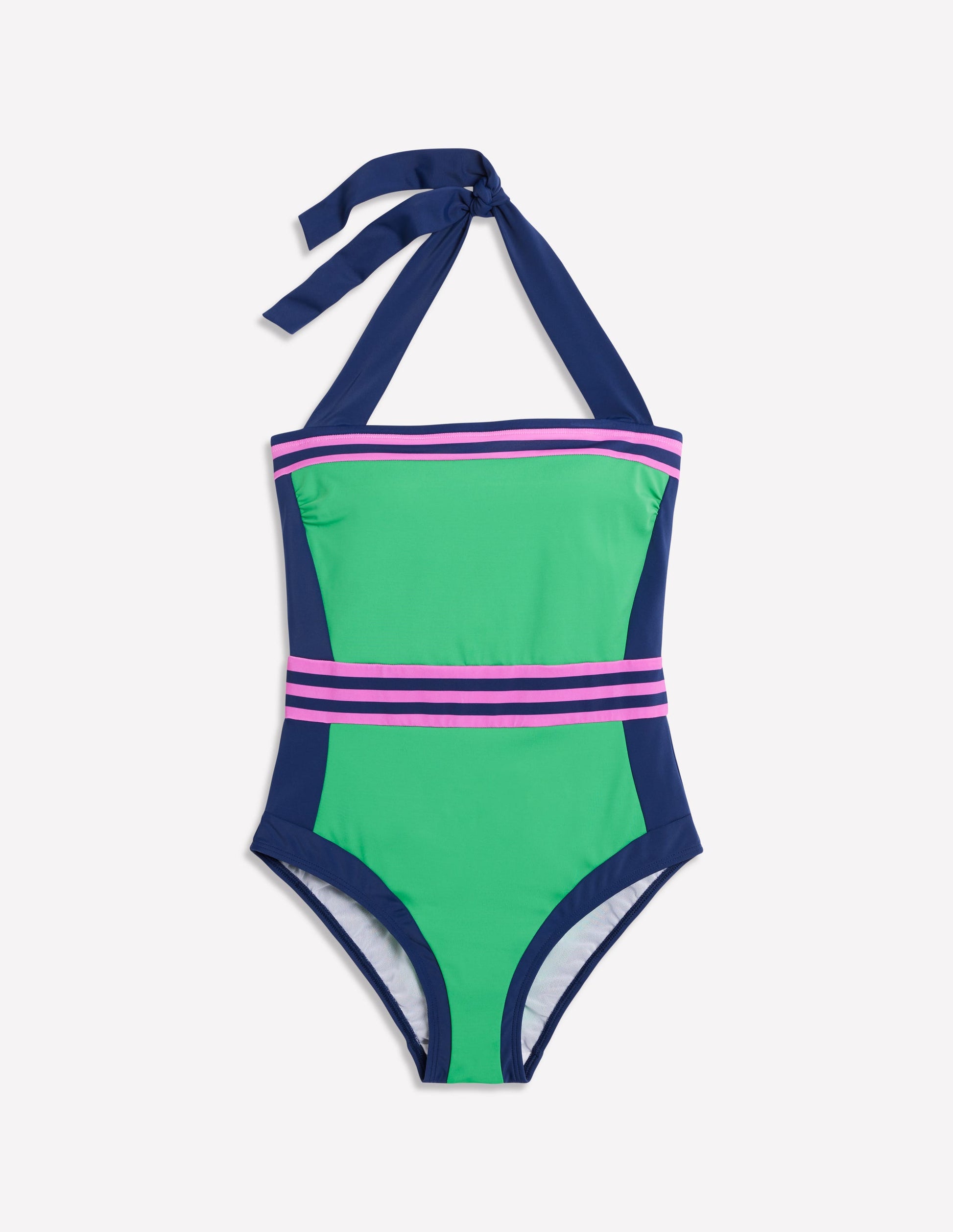 Maillot de bain dos-nu Santorini-Colourblock vert-5