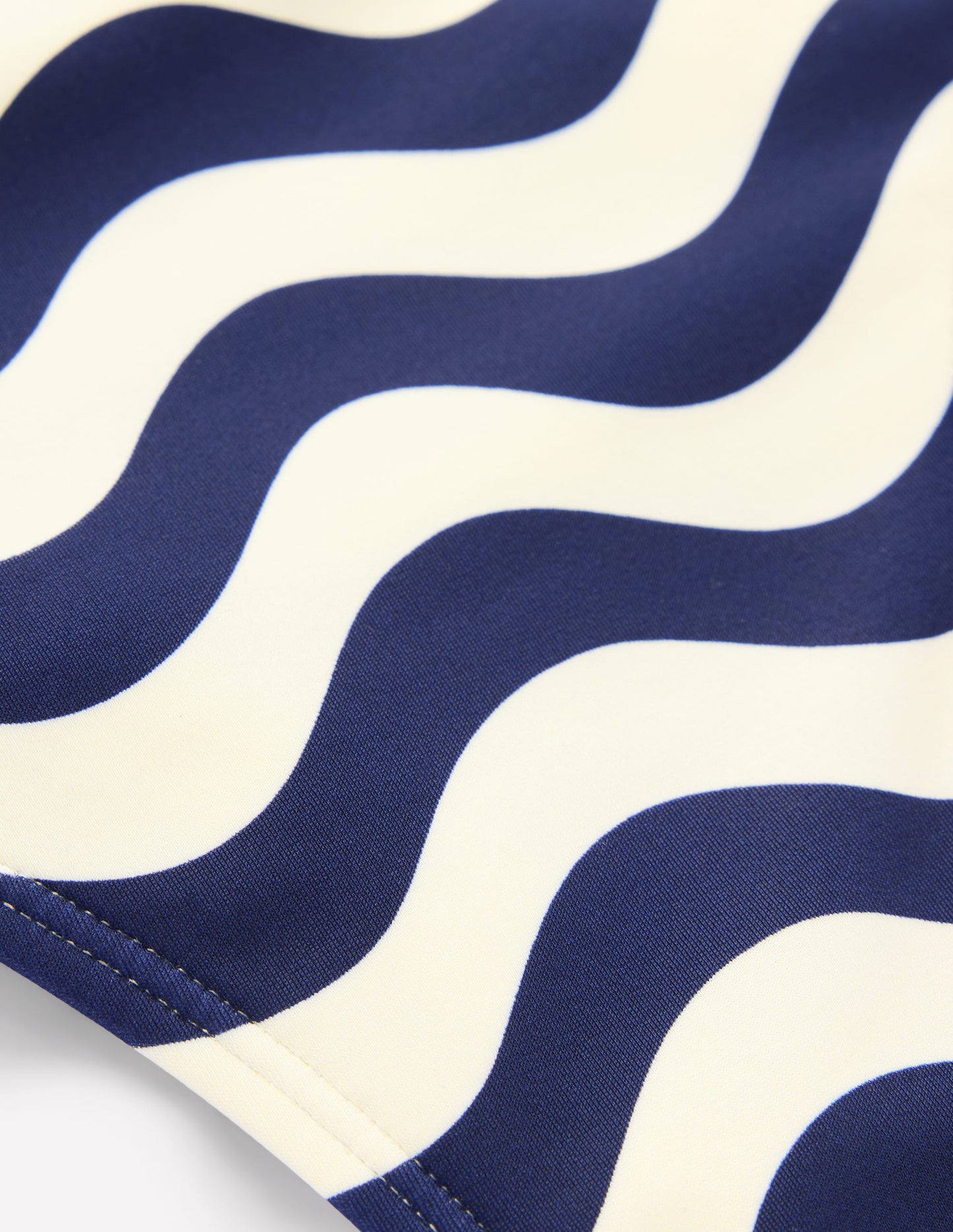 Klassische Bikinihose-Marineblau, Rhythmische Welle
