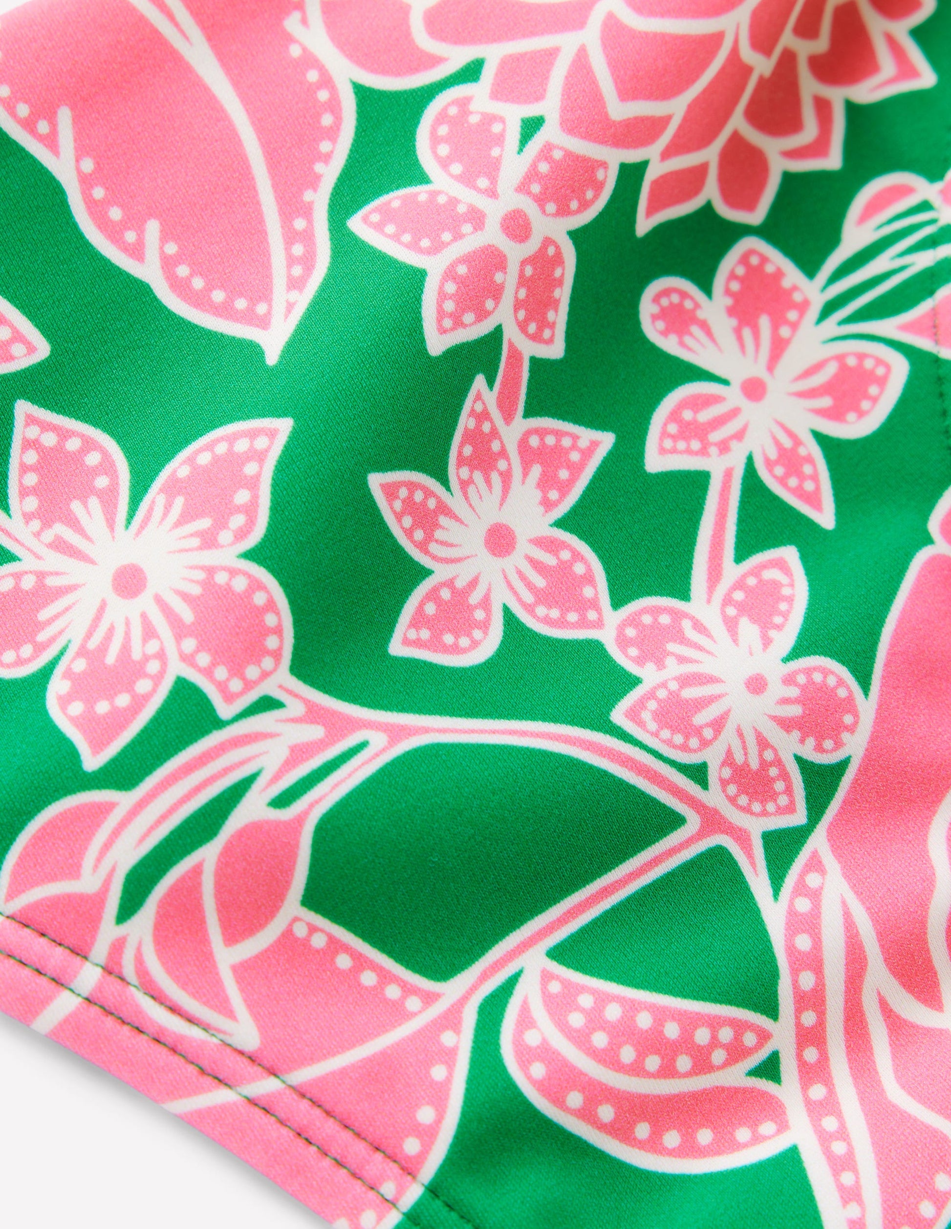 Klassische Bikinihose-Smaragd, Blütenkaskade-6