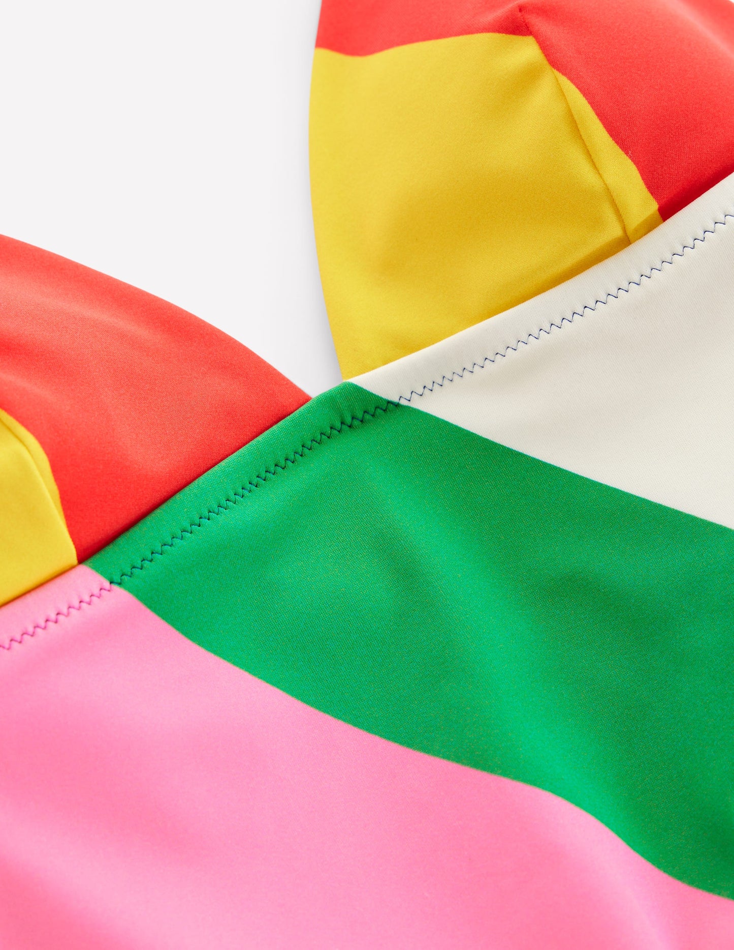 Symi Badeanzug zum Binden-Bunt, Regenbogendesign