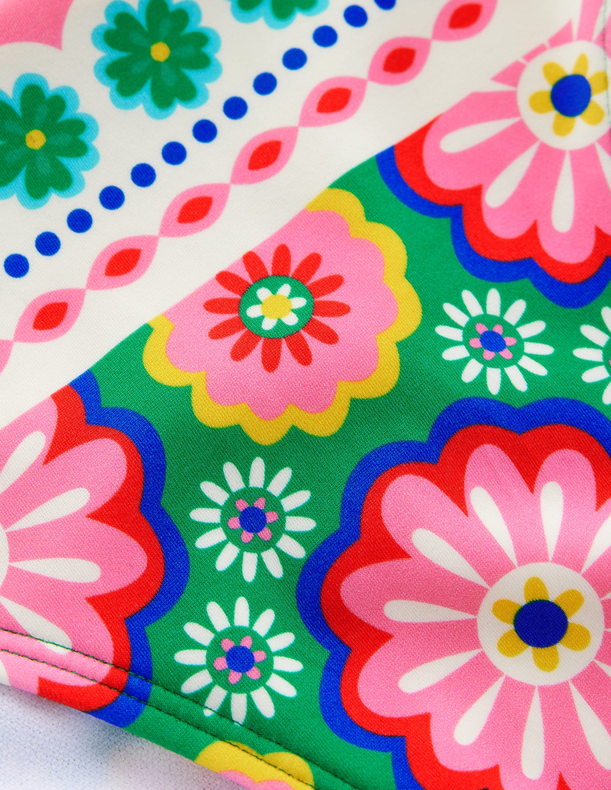 Porto Bikinihose-Bunt, Geblümte Kachel-6