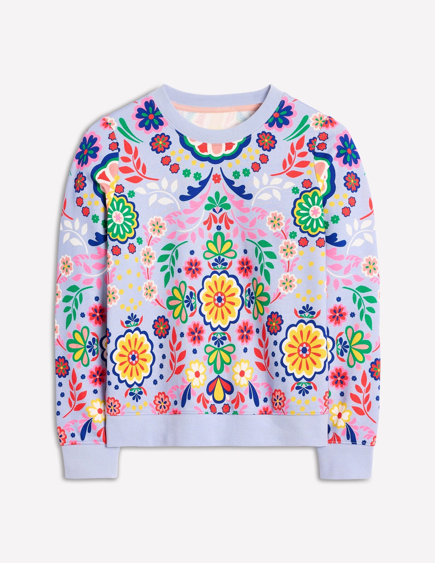 Hannah Sweatshirt mit Print-Strukturierte Wiese