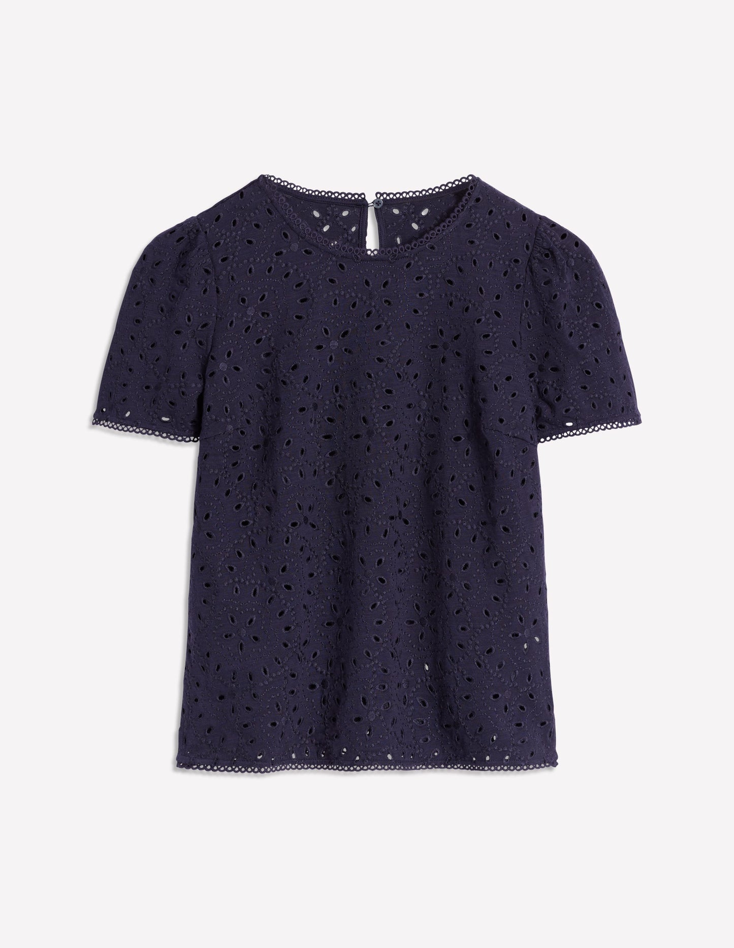 Edi Besticktes Oberteil-Aqua Marine Marl