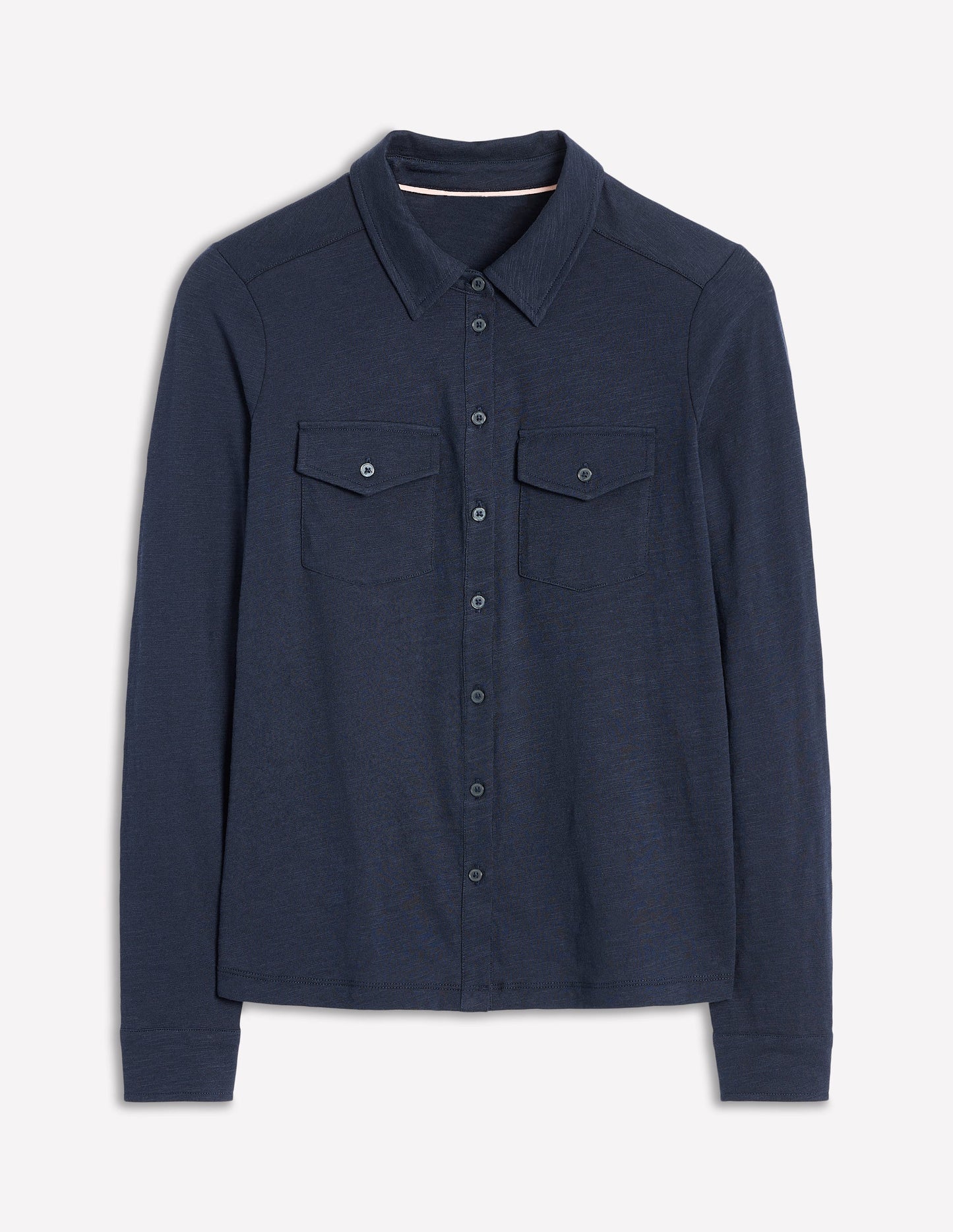 Amy Jersey-Hemd-Marineblaue