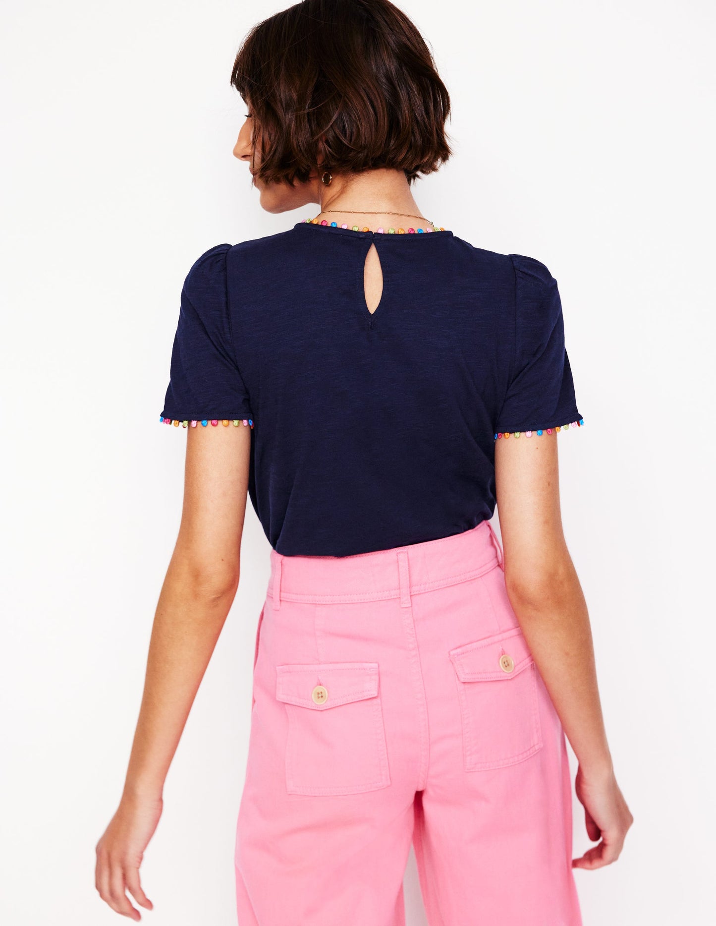 Ali Jersey-T-Shirt-Marineblau, Bunt