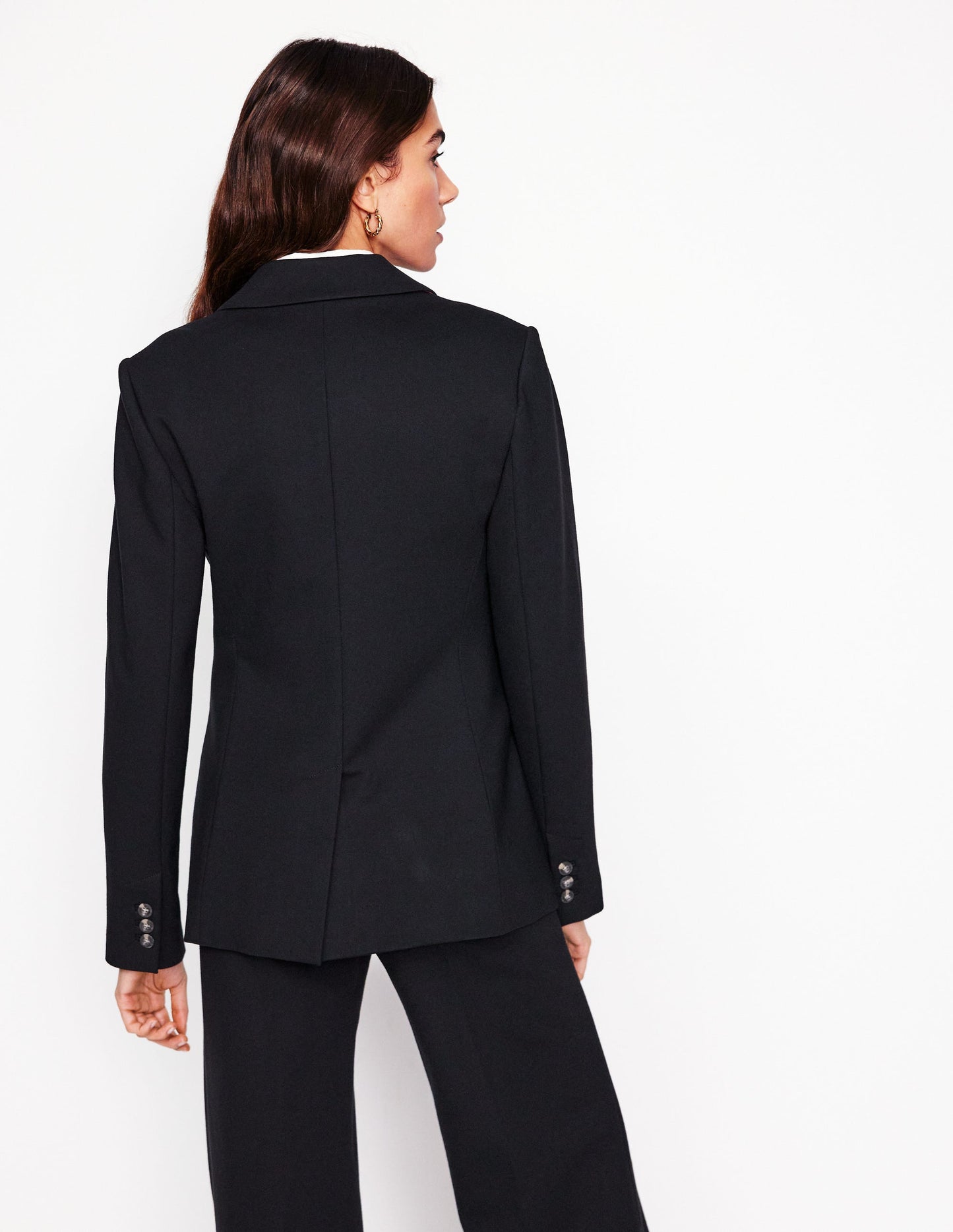 Marylebone Ponte-Blazer-Schwarz