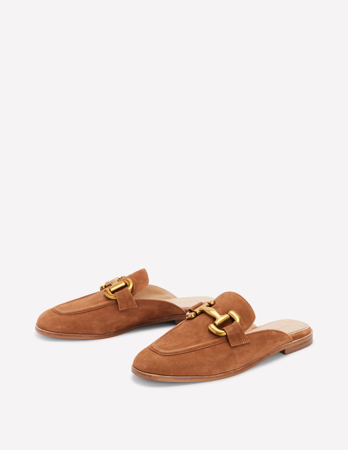 Iris Pantoletten-Loafer mit Trensendetail-Hellbraun