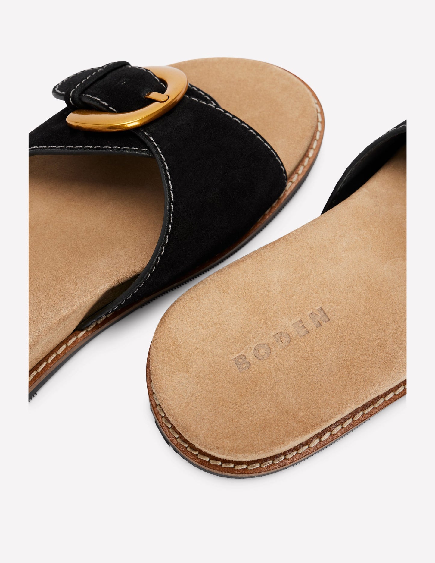 Hardware Mule Sandal-Black