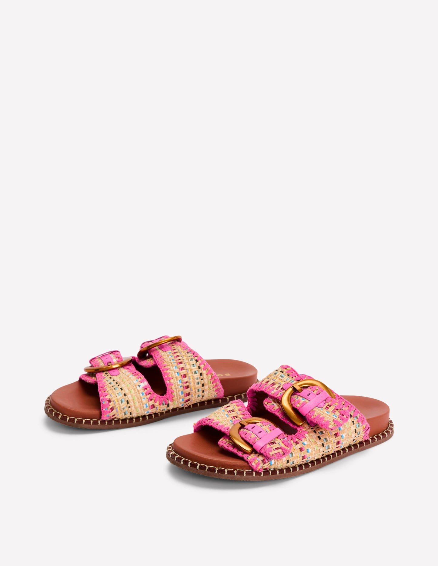 Alberta Footbed Sandals-Natural/Multi