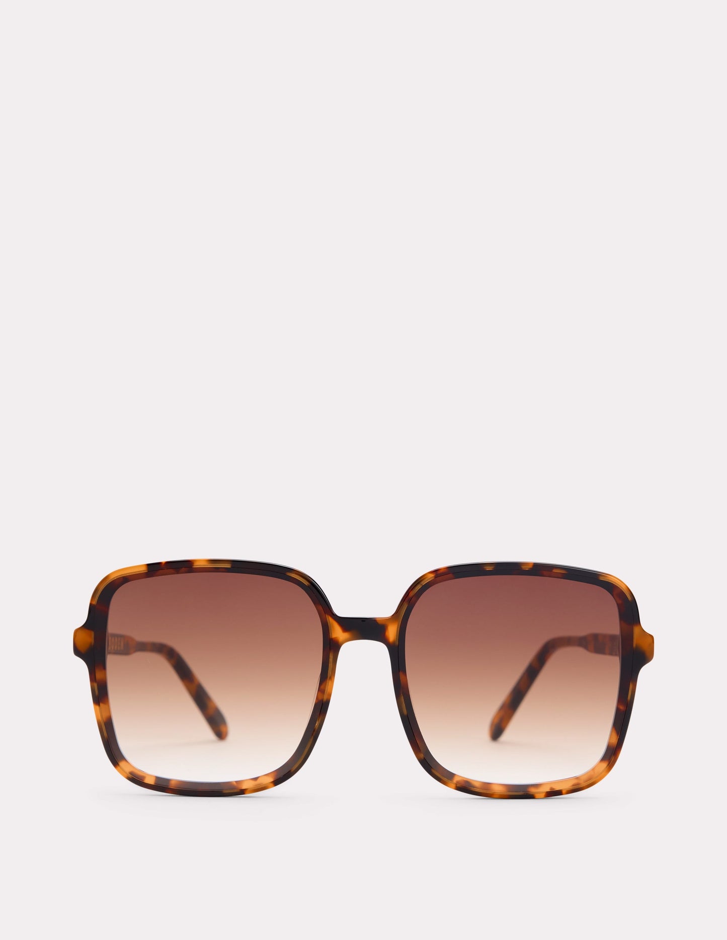 Oversize quadratische Sonnenbrille-Klassisch, Schildpattmuster