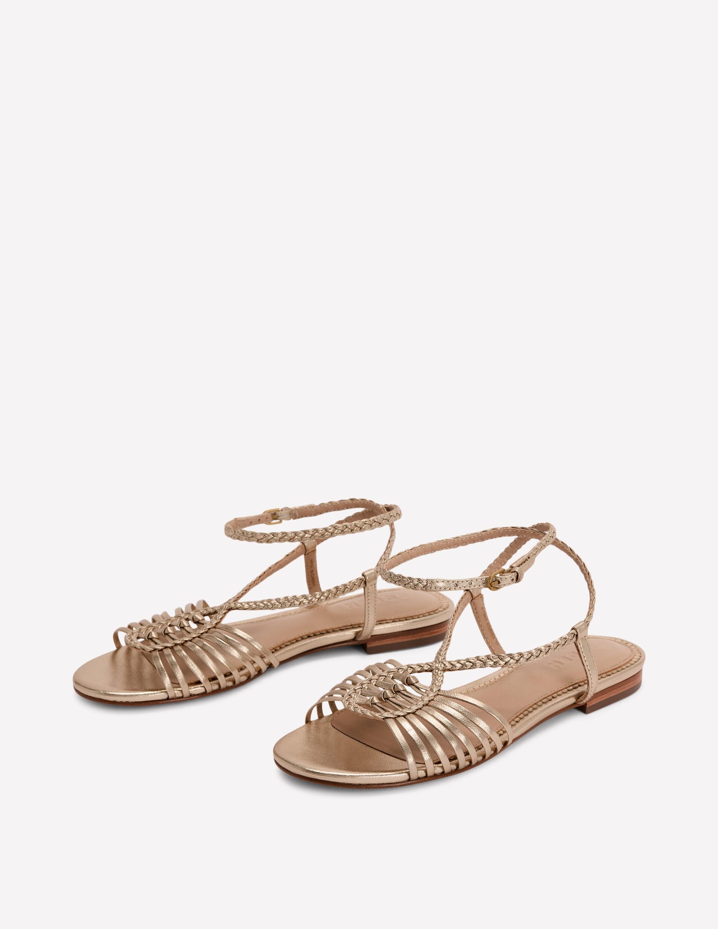 Flache Riemchensandalen-Aquamarine Bunny