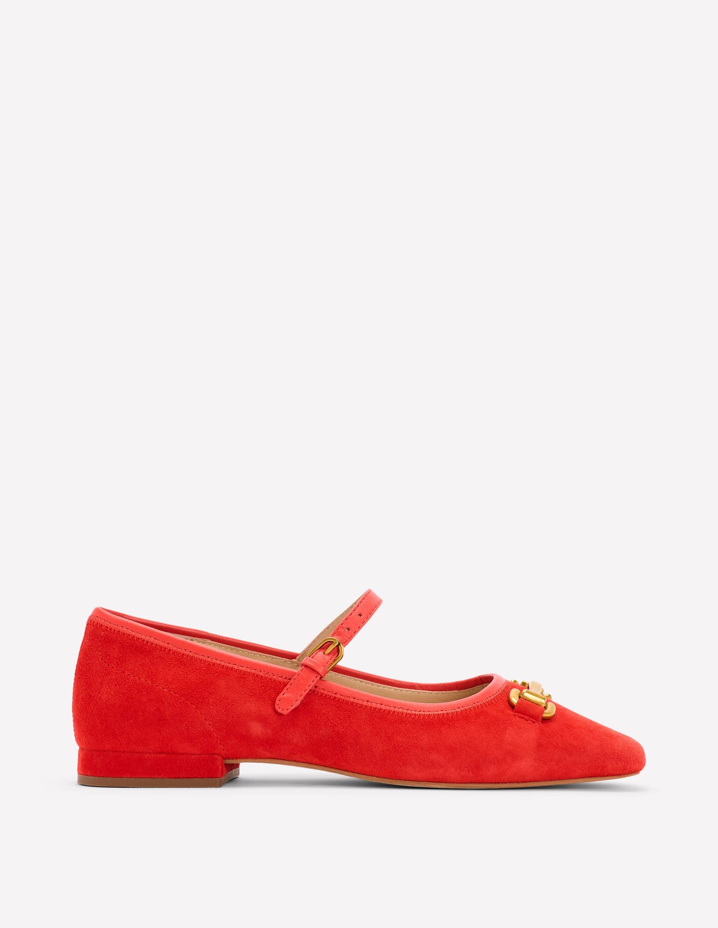 Flache Mary Janes mit Trensendetail-Löwenmäulchen