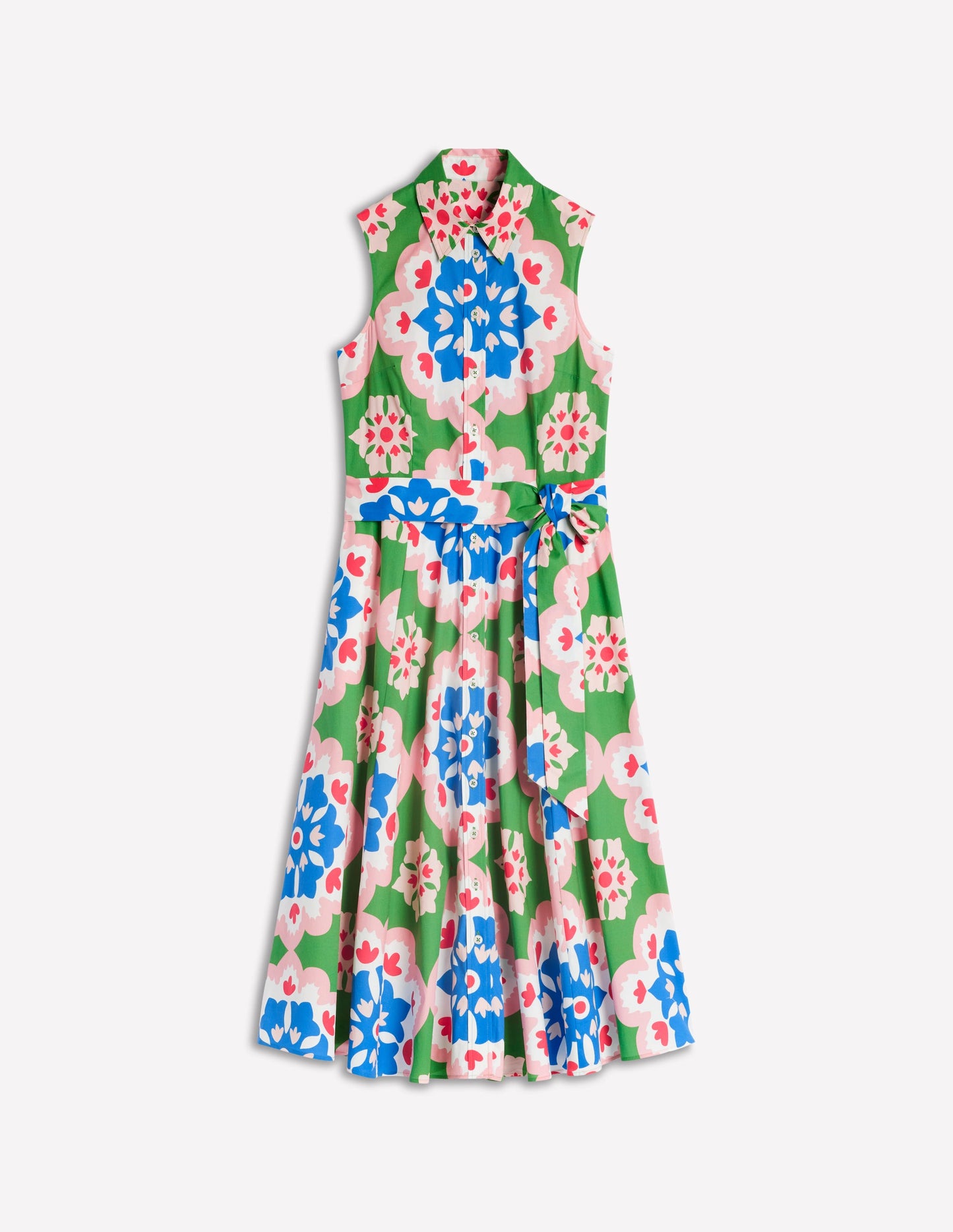 Robe-chemise Amy sans manches-Multi, motif Bloom Geo