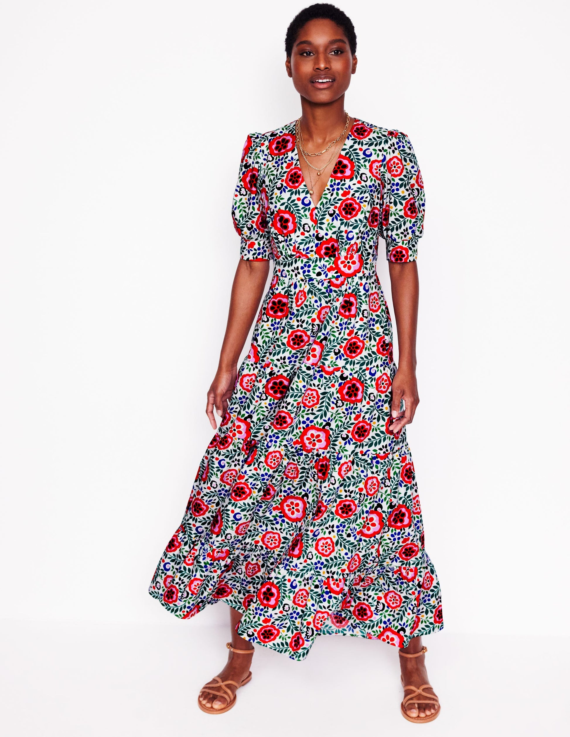 La robe Bella-Multi, motif Foliage Scatter-1