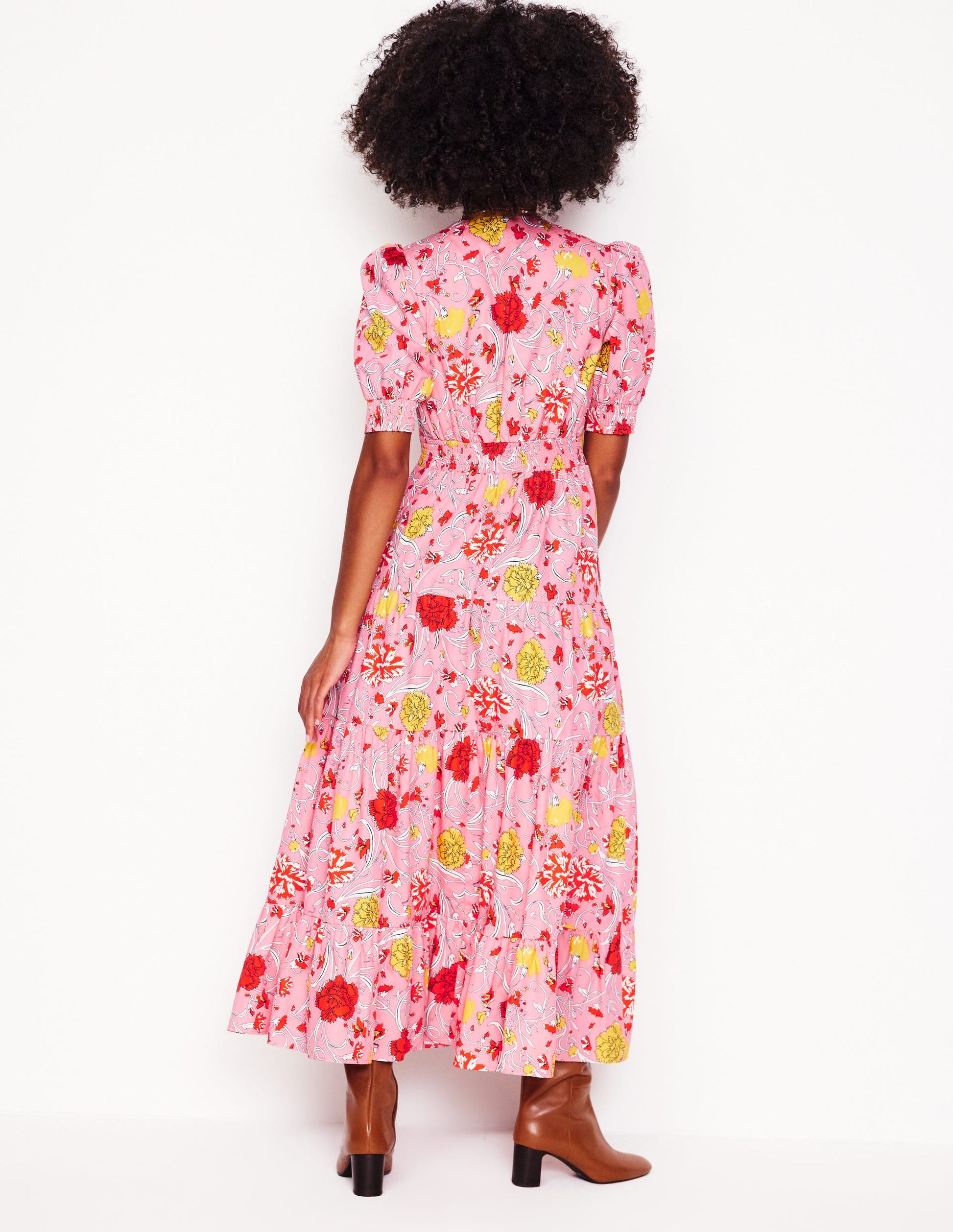 Das Bella Kleid-Lachsrosa, Nelkenrebe-3