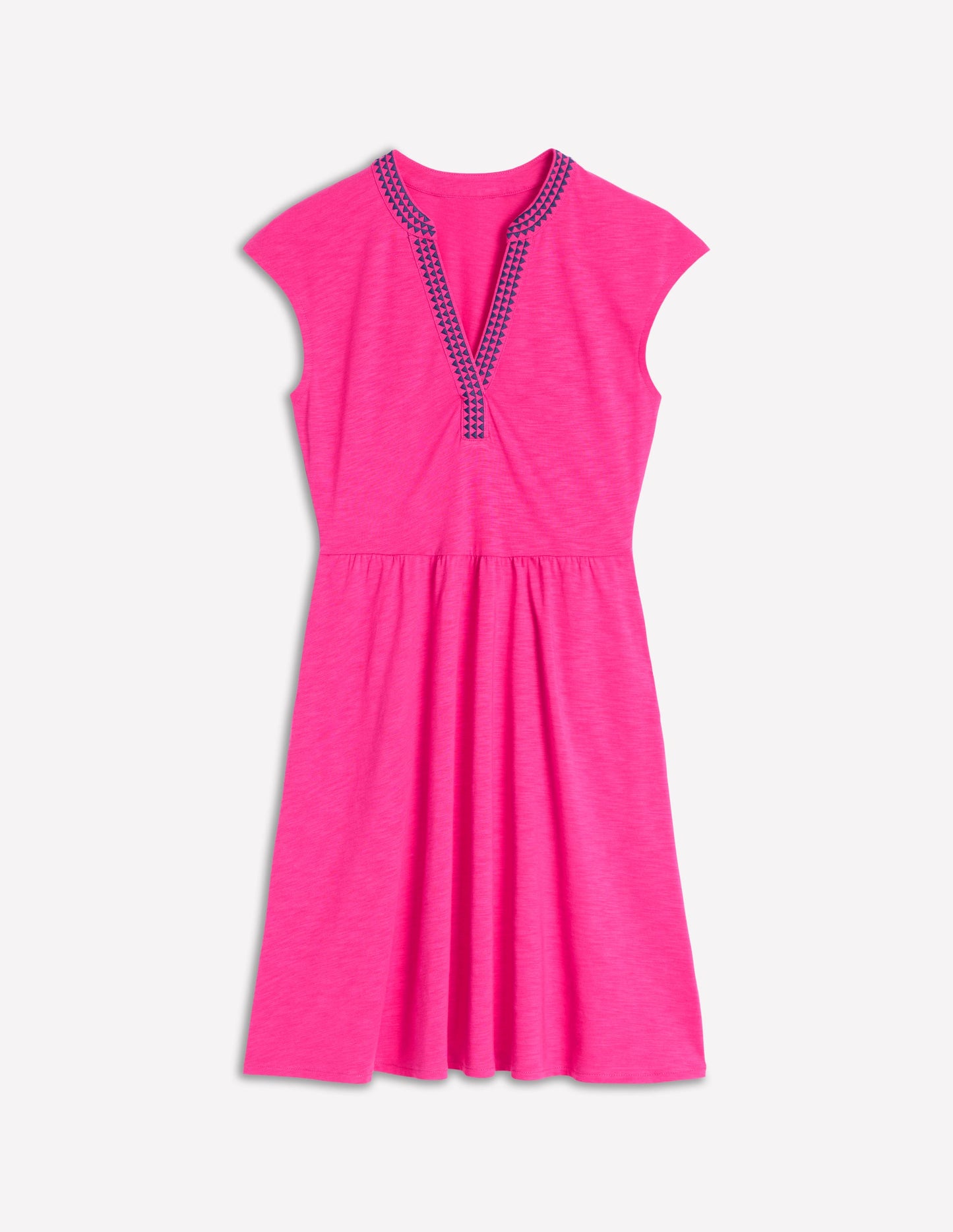 Chloe Kurzes Kleid mit Stickerei-Rosarot