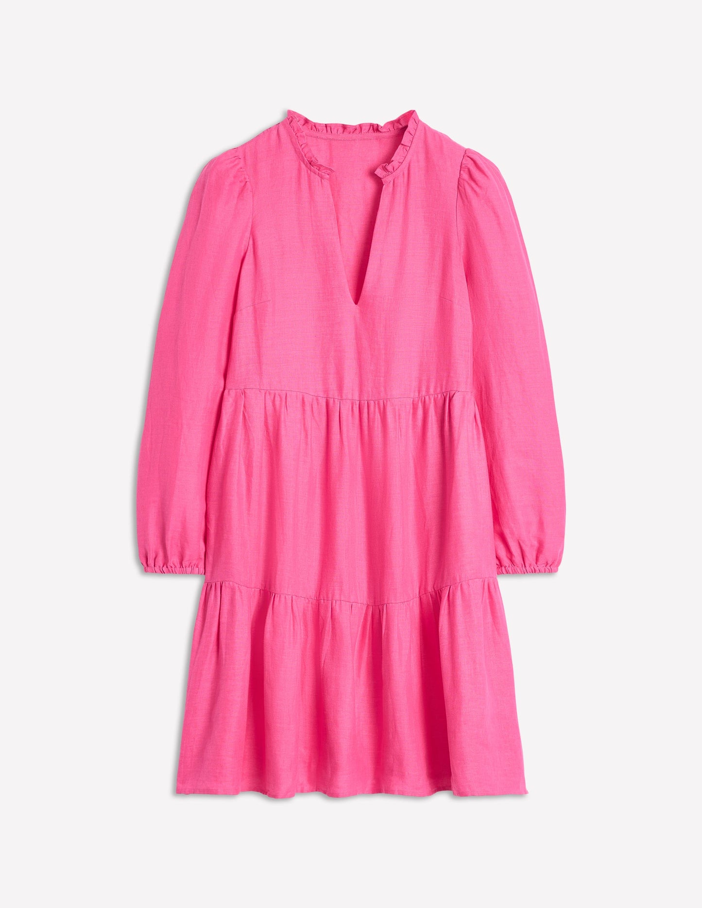 Mini-robe Esme en lin-Rose pivoine