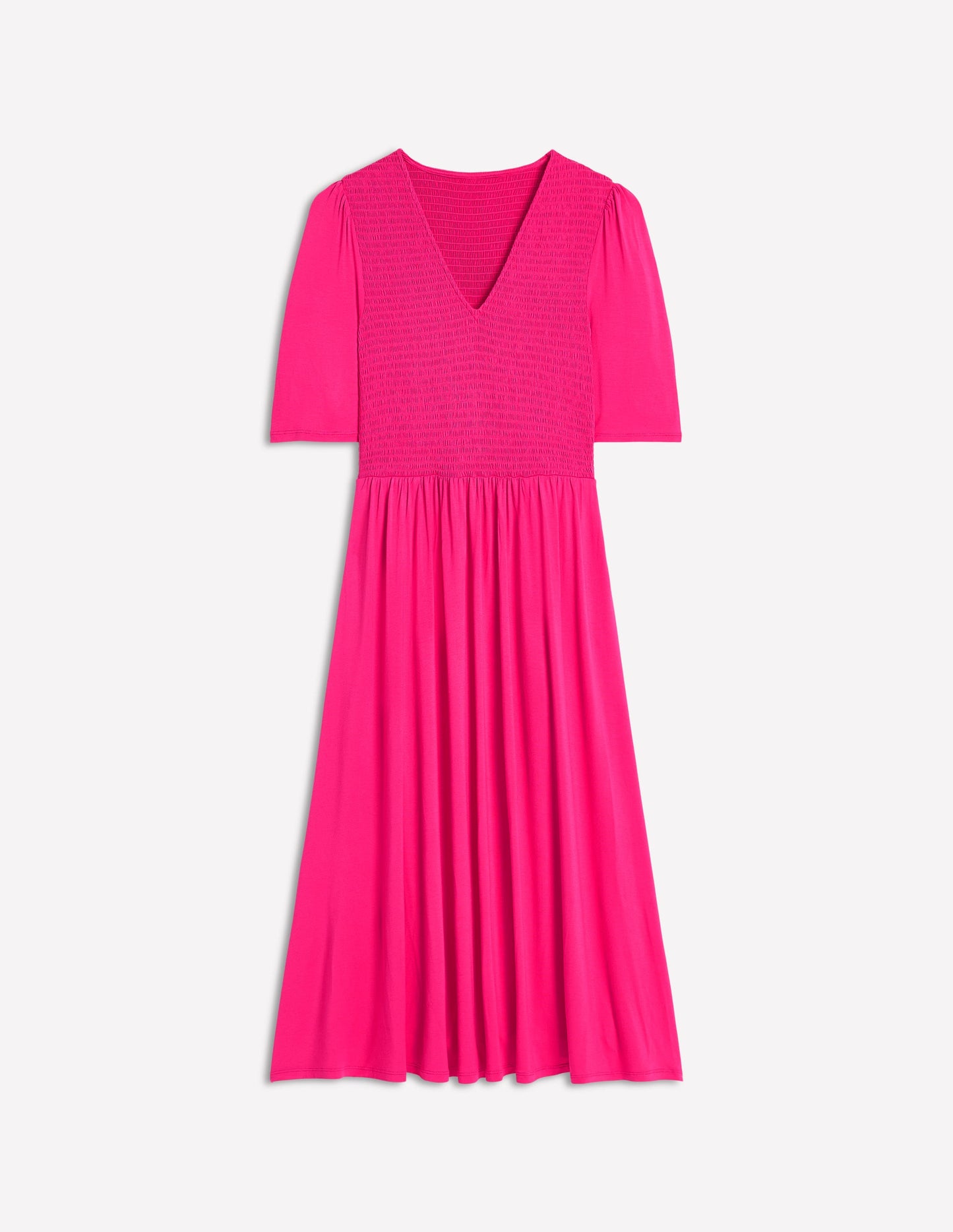 Bethany Gesmoktes Jerseykleid-Rosarot