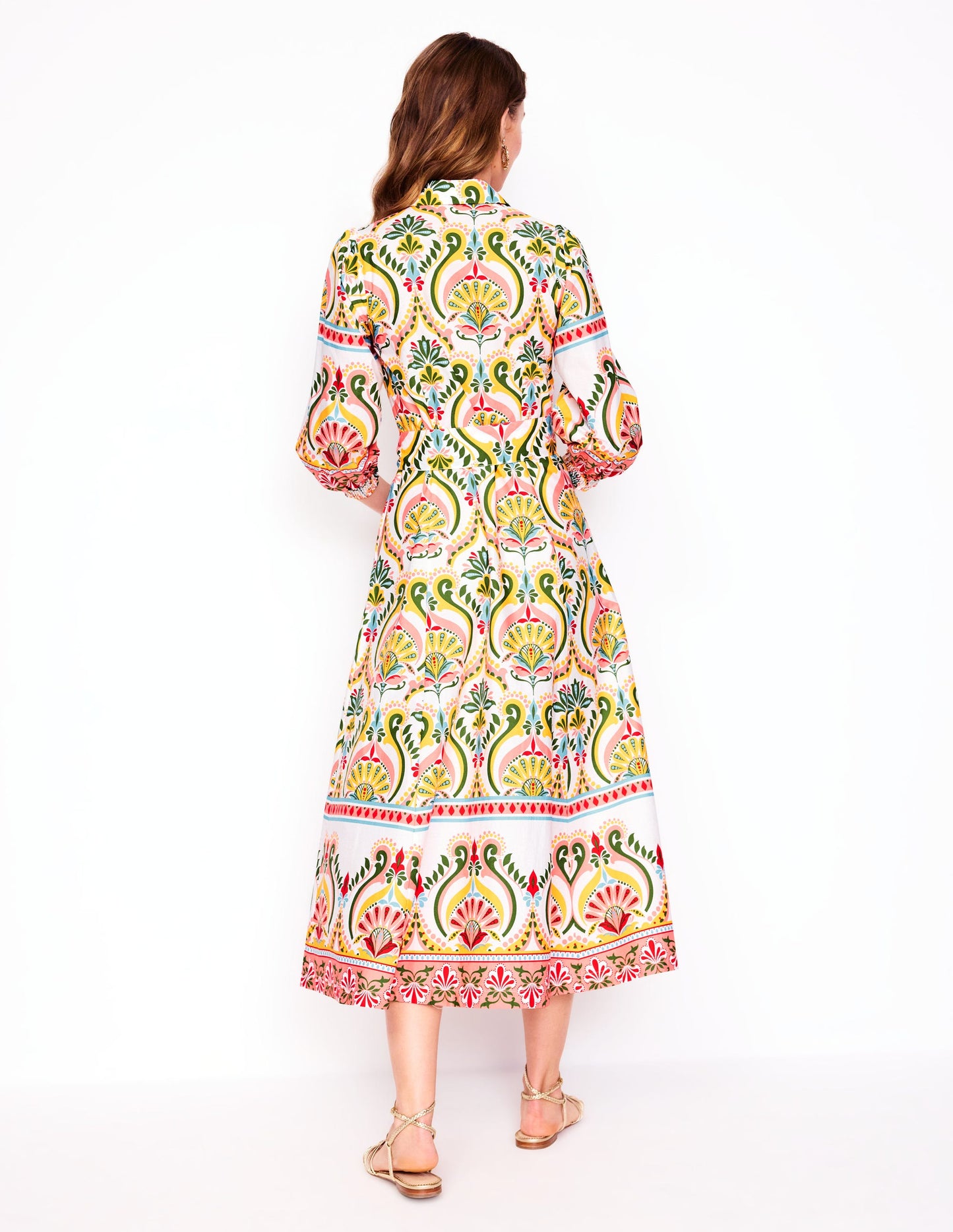 Robe-chemise Clara en coton-Multi, motif Ornamental Floral