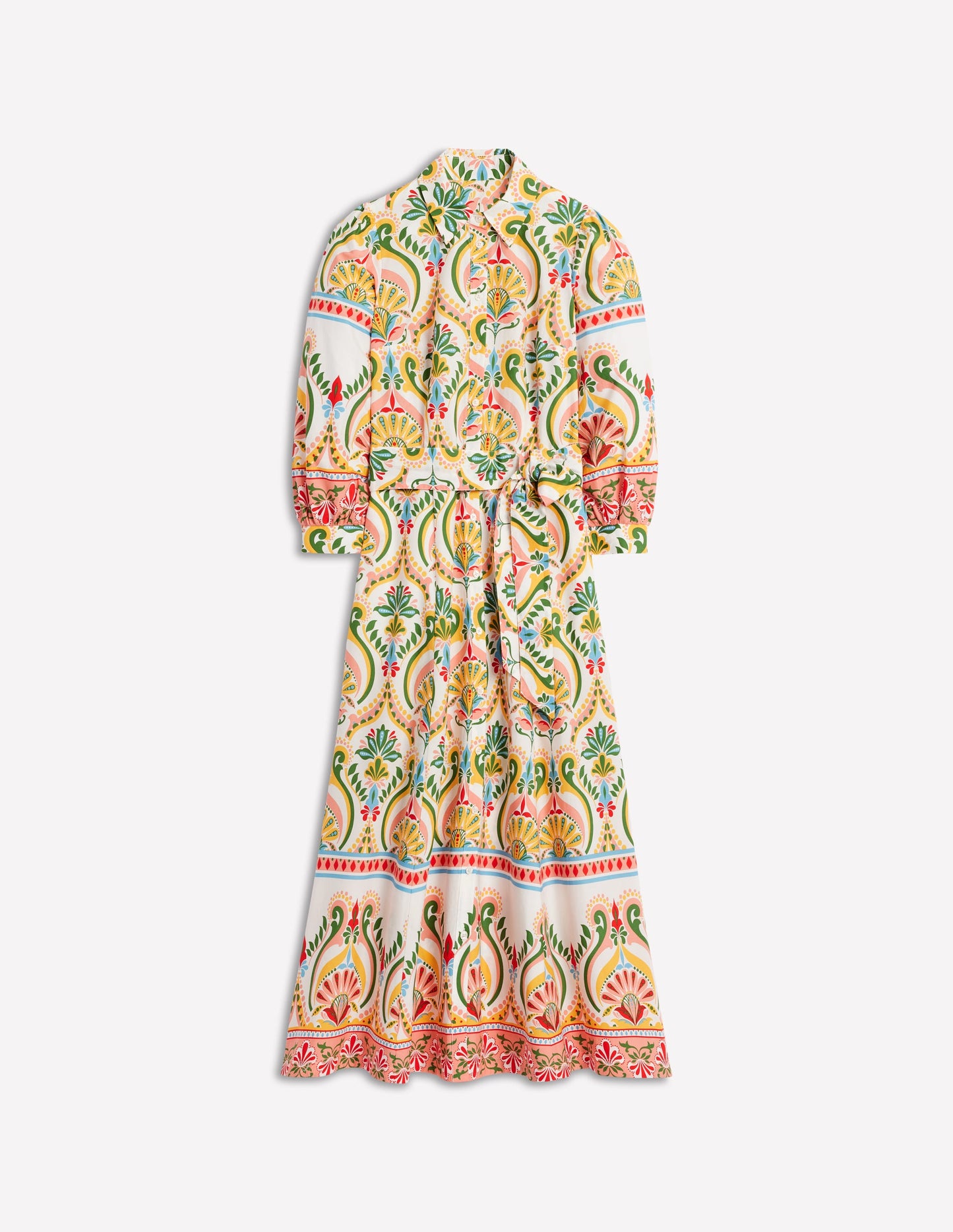 Robe-chemise Clara en coton-Multi, motif Ornamental Floral
