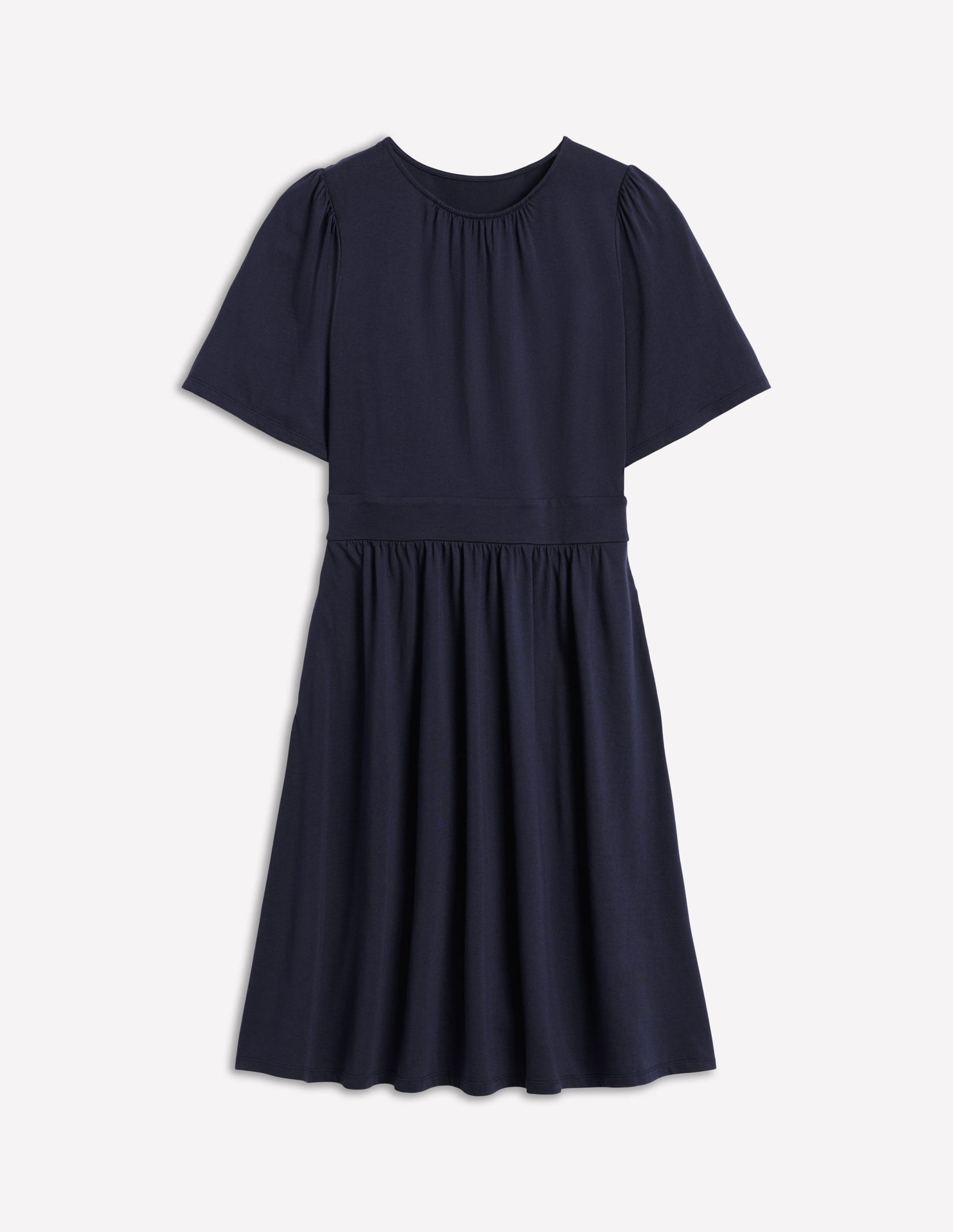 Louisa Kurzes Jerseykleid-Marineblau-5