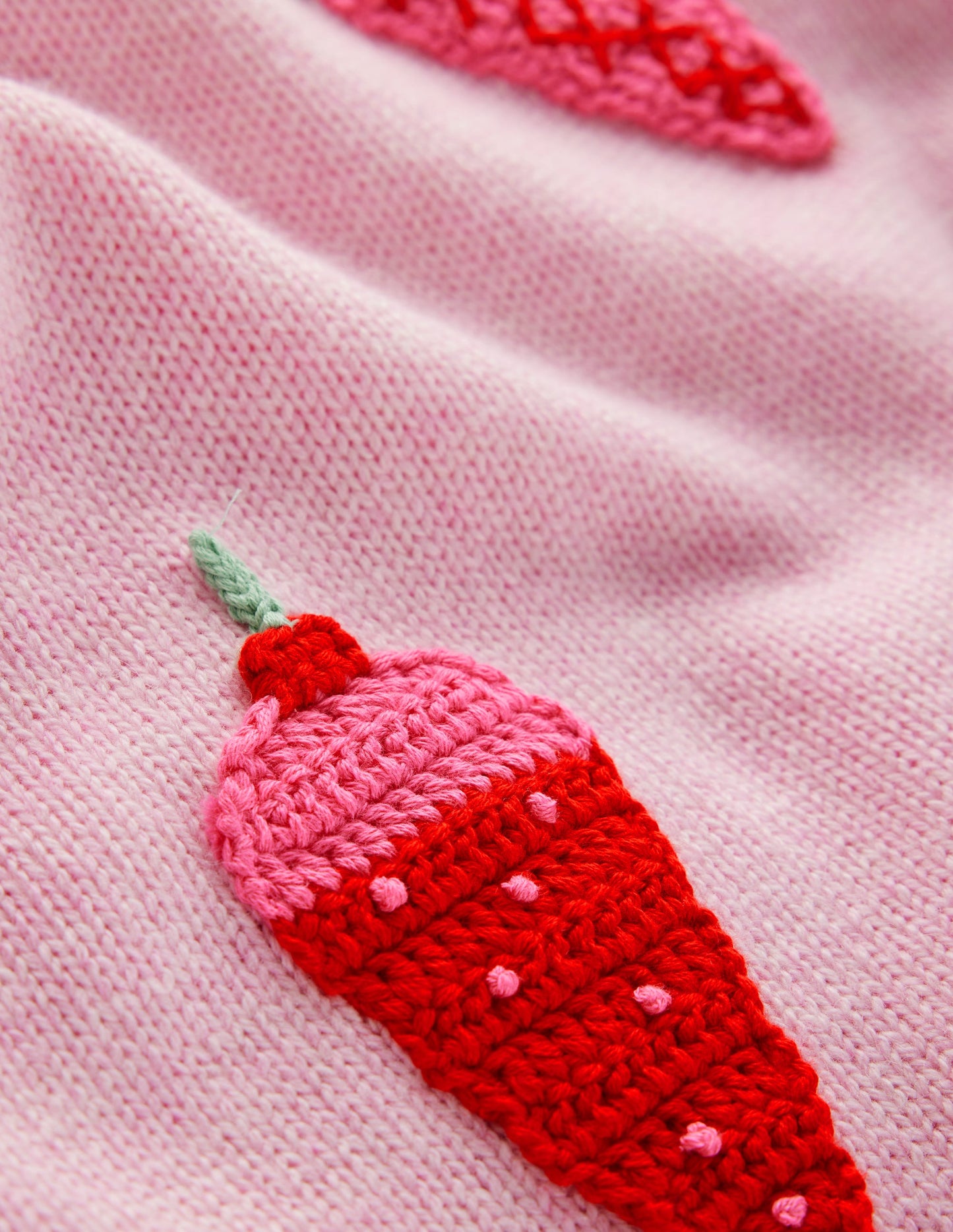 Natalie Embroidered Jumper-Soft Pink