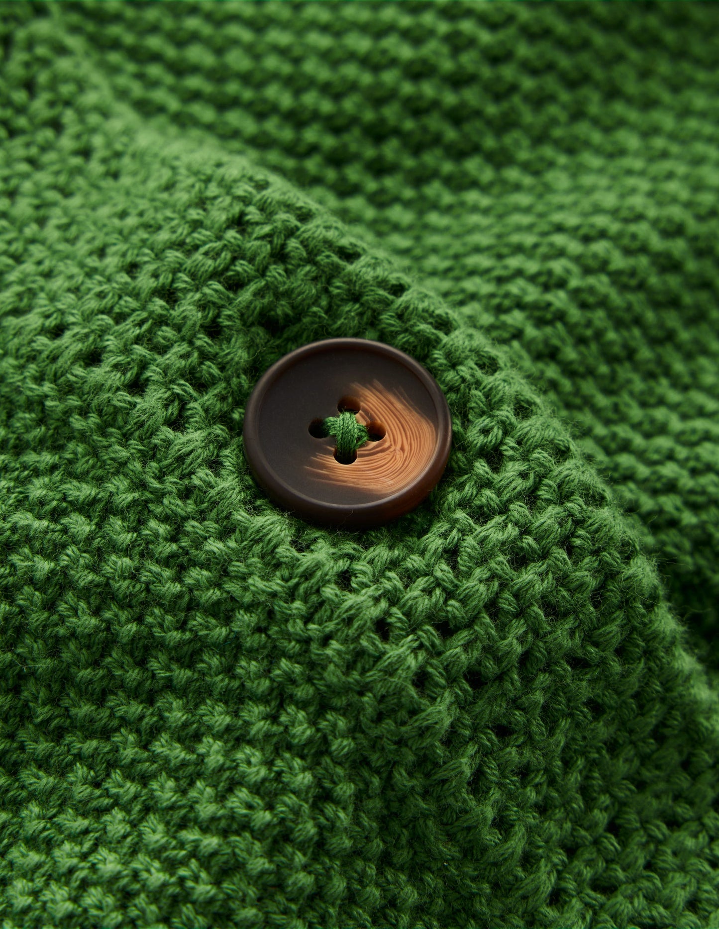 Callie Strickjacke mit Häkelbesatz-Paradiesgrün