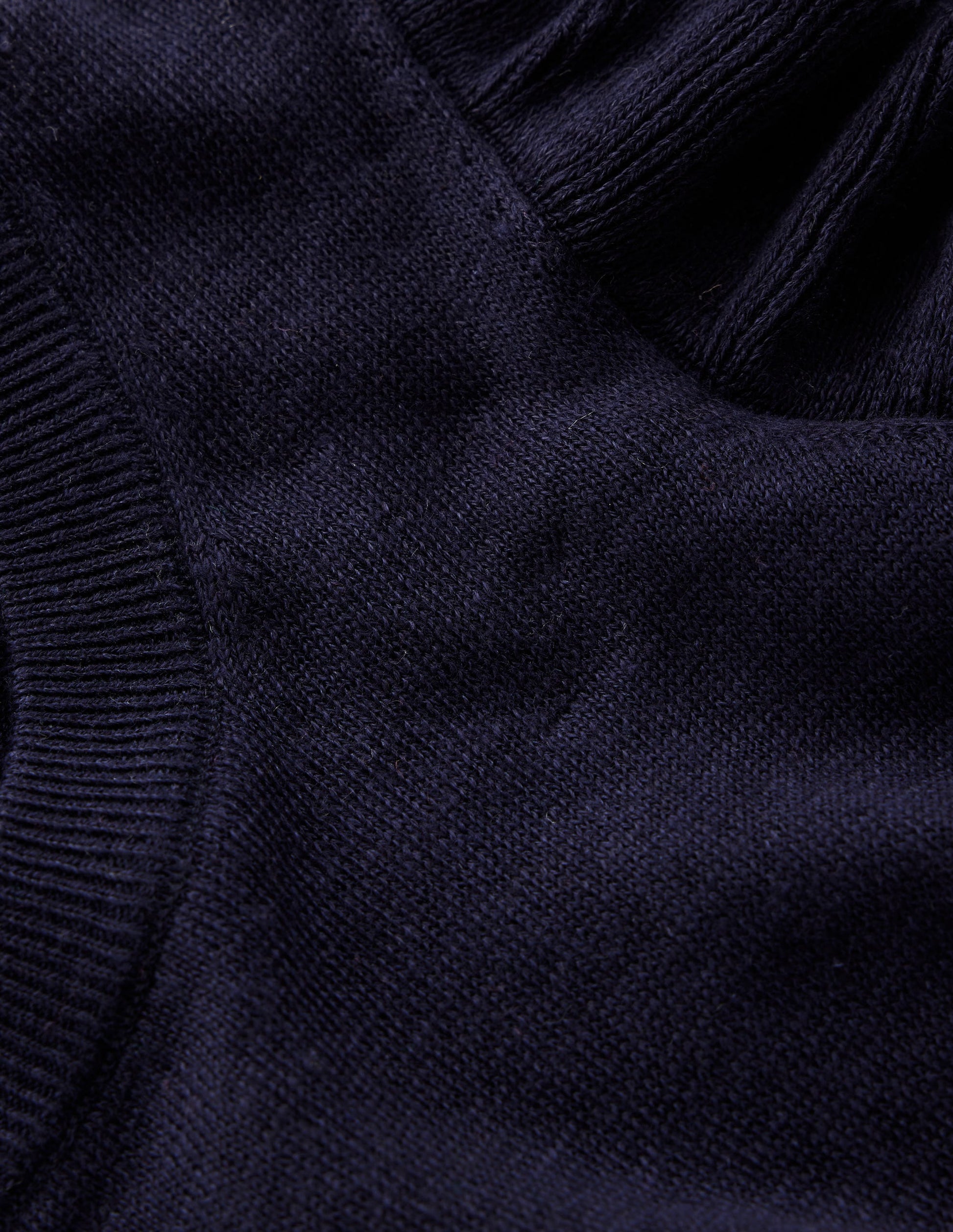 Josie Leinentop mit Rüschen-Aqua Marine Marl-7